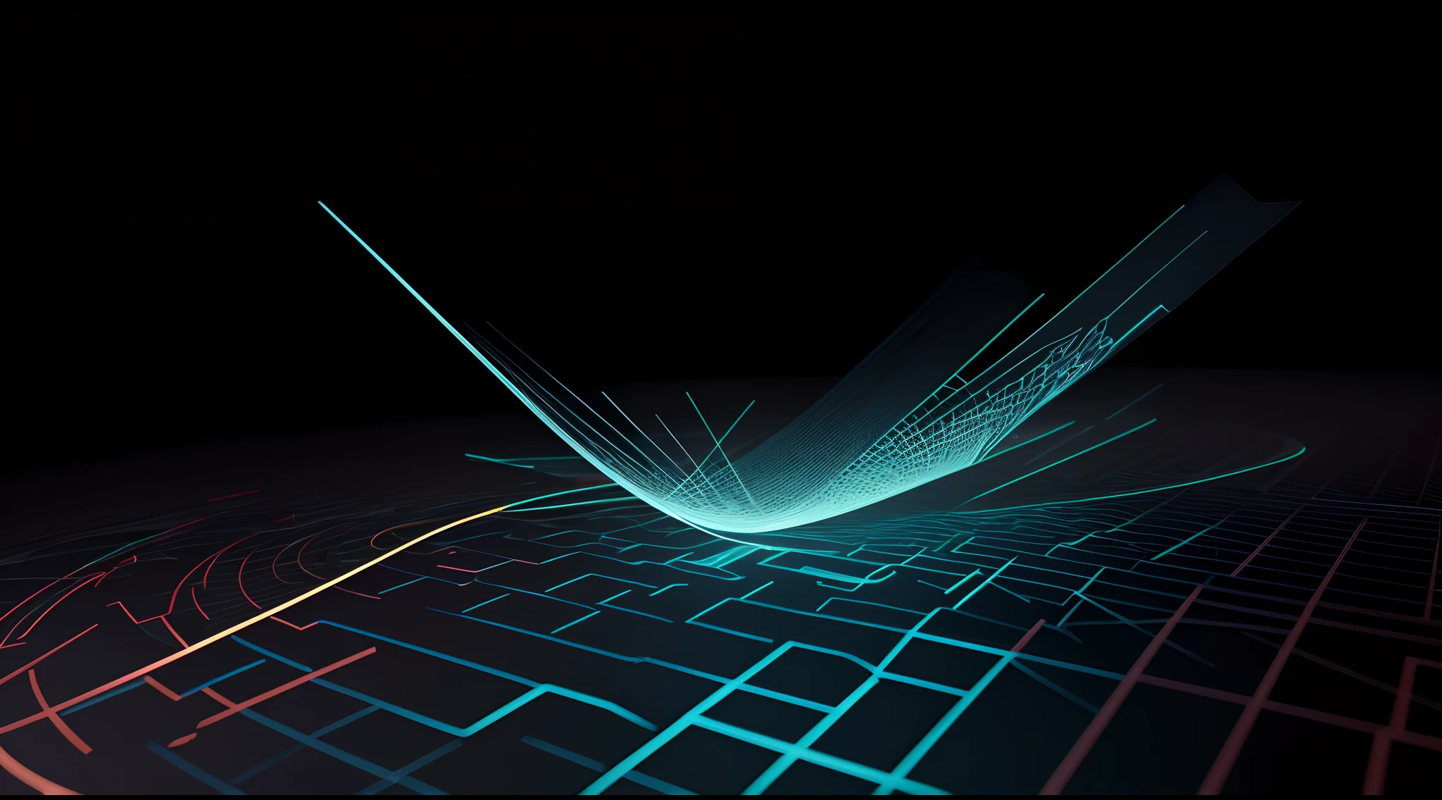Engaging 3D visualization featuring stunning graphs、glinting