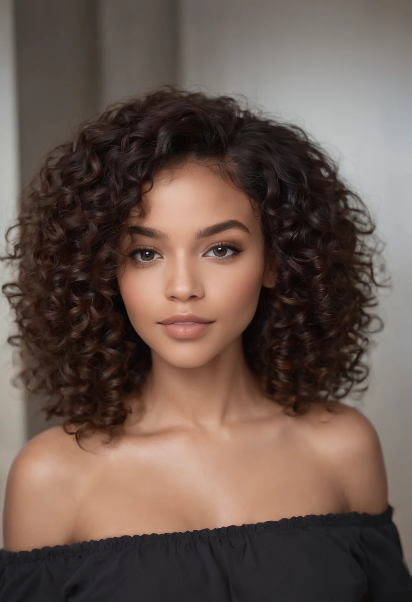 "Ultra-realistic image of a gorgeous 27-year-old African-American girl, ,Caramel peel, corps parfait, Prendre un selfie dans la salle de bain avec son iPhone 14, maigre, Taille ultra-fine, cheveux noirs, African Long Curly Hair , piercing green eyes.hyper-realistic,anatomie correcte,Facial features are carefully represented,Boucles gratuites, black curly hair, (Short, curly black hair), Long curly long wild black hair, cheveux multiversaux, Short, curly black hair, black curly hair, Boucles, wavy hair spread out, Boucles baroques, boucles, Curly,Texture des cheveux, Curly bang