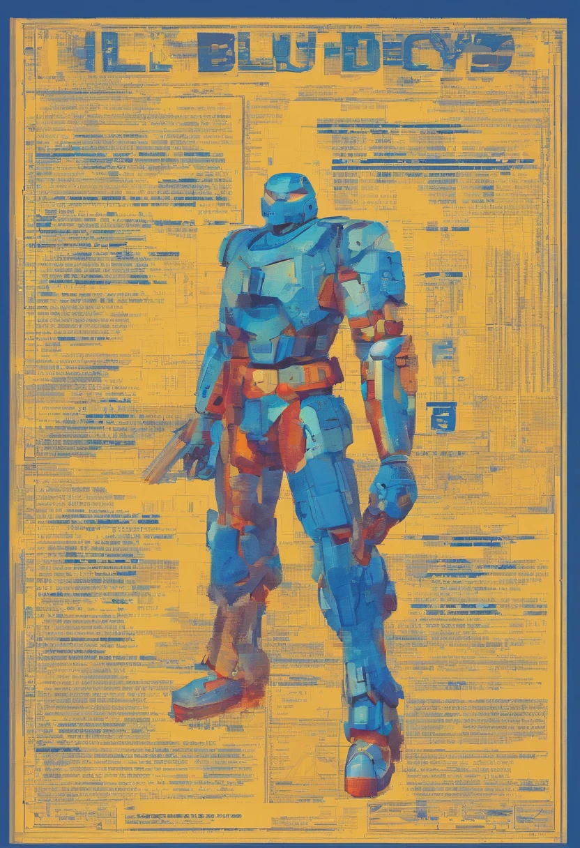 Generate an image of a “BLUDYS” raised text. The text must be WHITE on a blue background. The text must be illuminated by a light source coming from outside the image. The text should be placed in the center of the image. The background should be a light, solid blue.