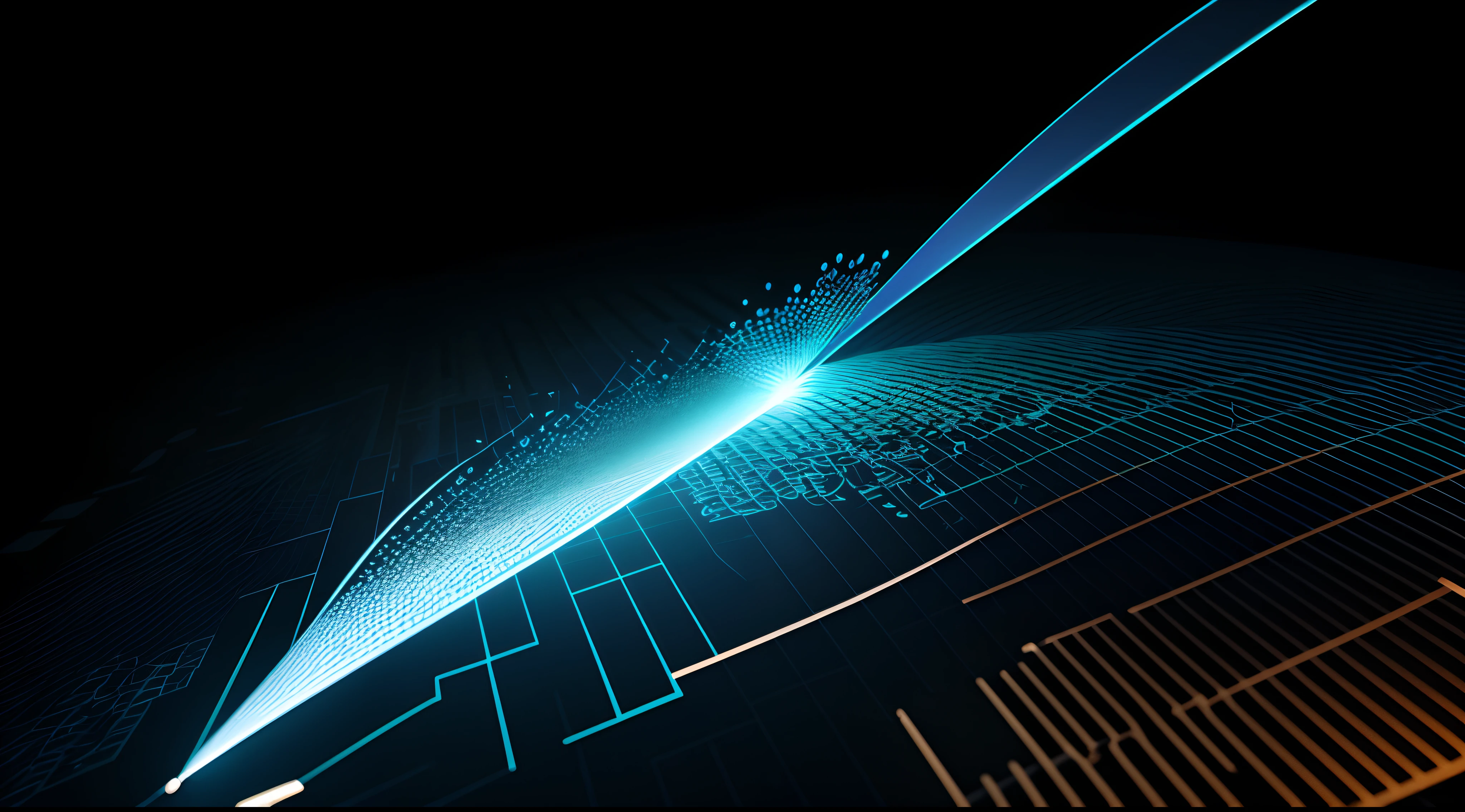 Engaging 3D visualization featuring stunning graphs、glinting