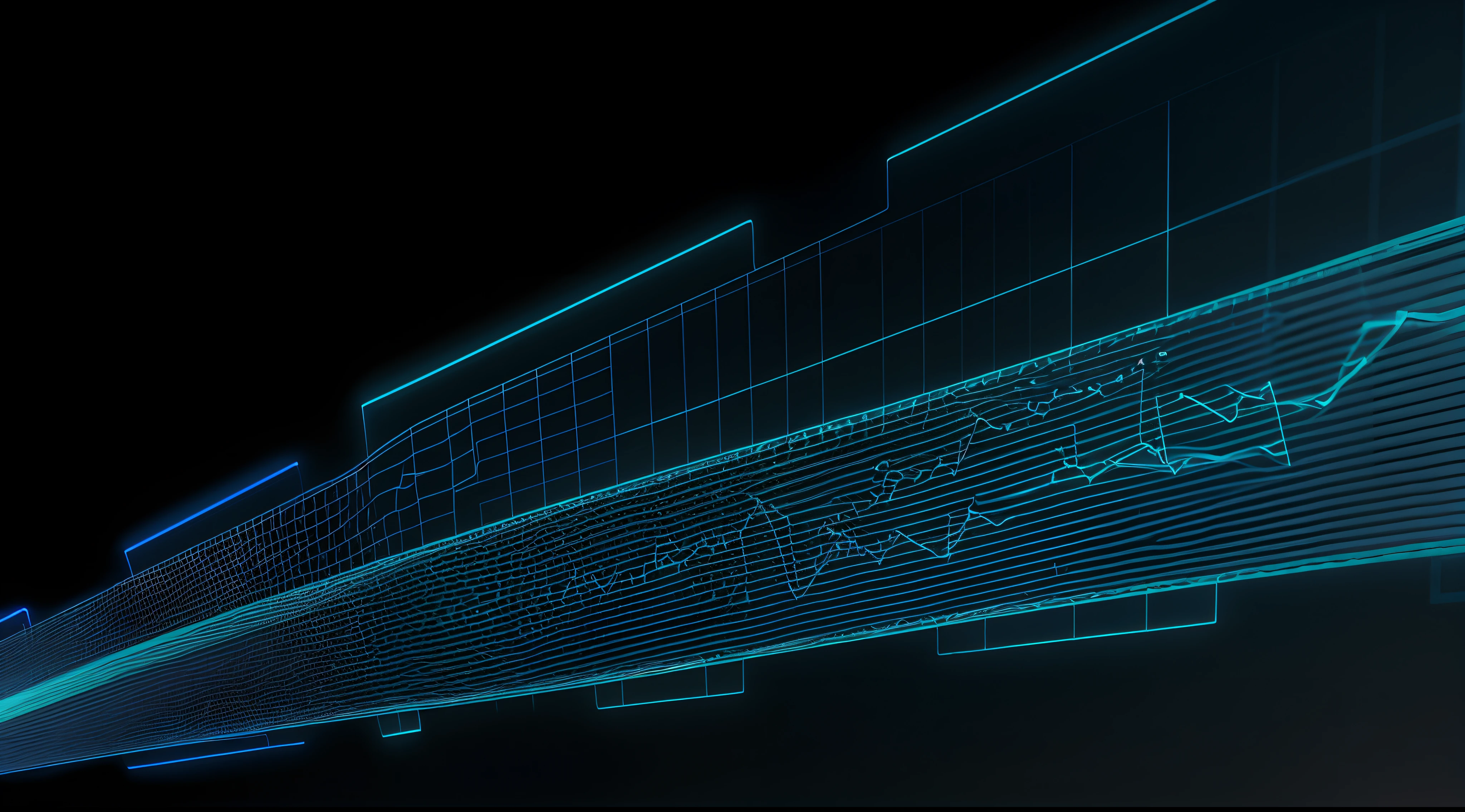 Engaging 3D visualization featuring stunning graphs、glinting