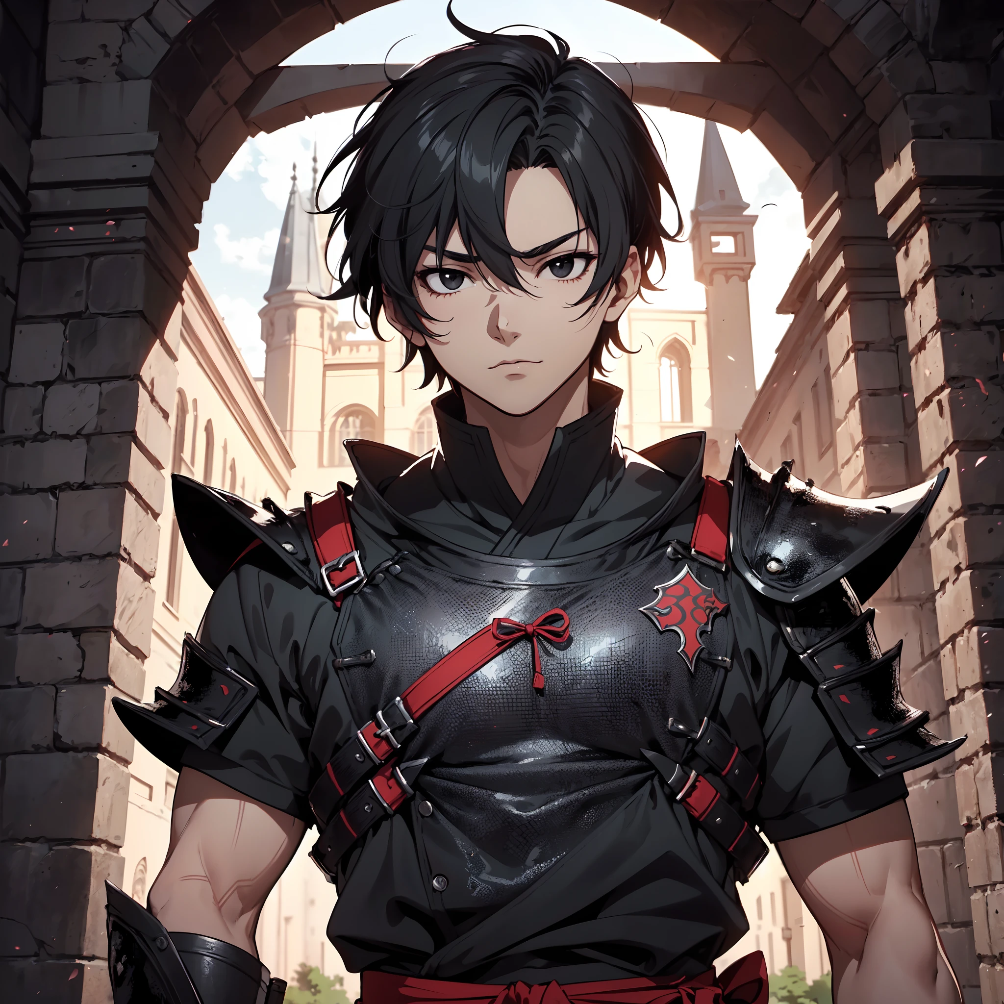 128K Ultra High Definition,
128K Ultra High Quality,
128K Ultra High Resolution,
Best Definition,
Best Quality,
Best Resolution,
Perfectly Detailed,
Perfectly Designed,
Extremely Detailed,
Extremely Designed,
Hyper Detailed,
Hyper Definition,
Hyper Quality,
Hyper Resolution,
Masterpiece,
(((Anime))),
Body Shot,
(((Boy))),
Handsome,
Muscular Body,
(((Black Short Hair))),
(((Black Eyes))),
(((Hyper Detailed & Perfectly Designed With Ultra High Quality Black Obsidian Ninja Armor))),
(((Inside Of Medieval Royal Palace Background Scenery))),