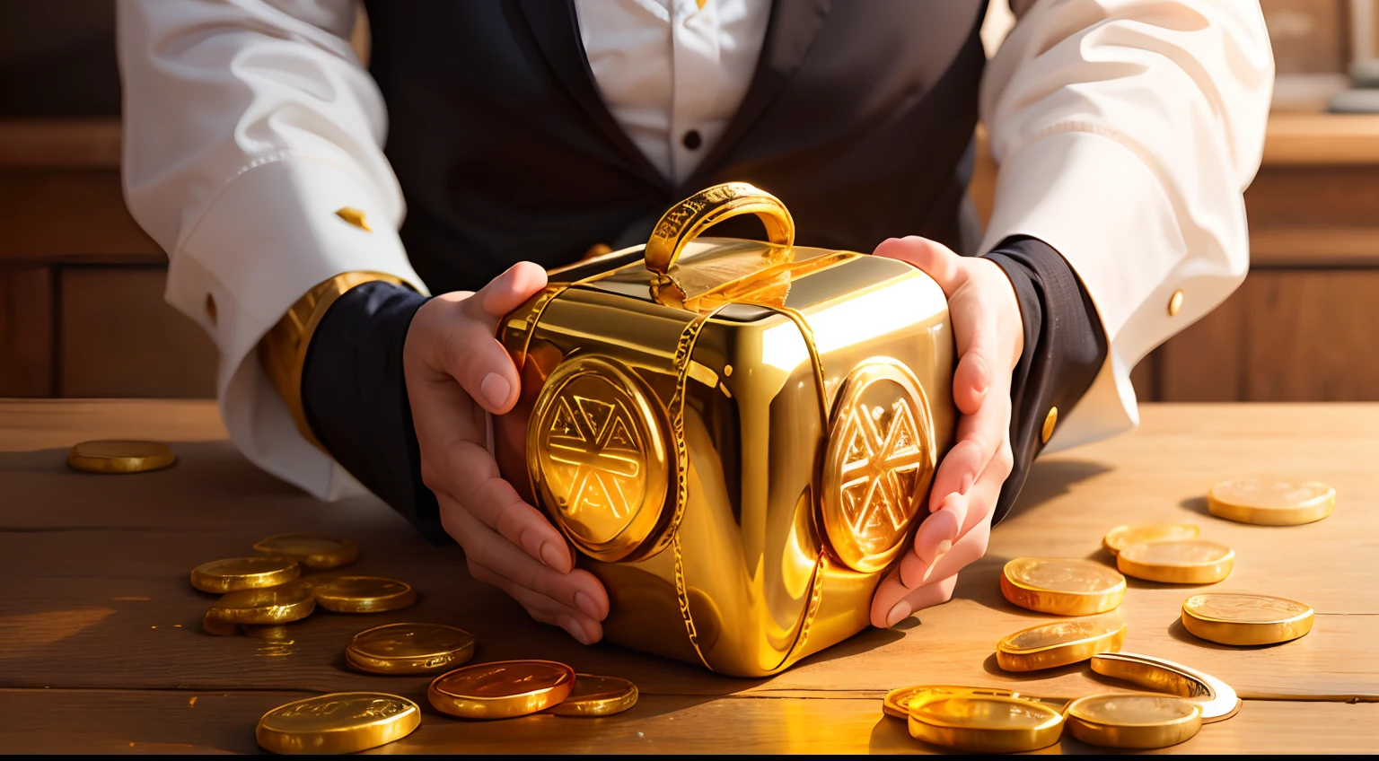 Soul being traded for jewish gold