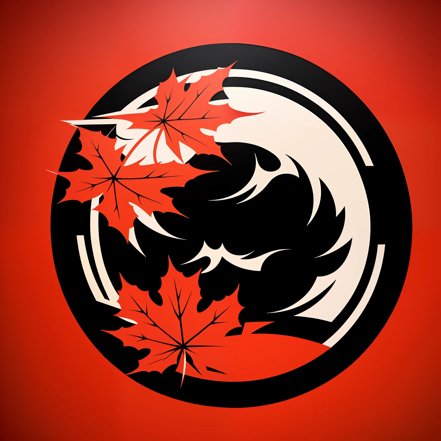 maple, Kamon, Japanese Crest, concept,logo,japan,japanese,stencil,emblem