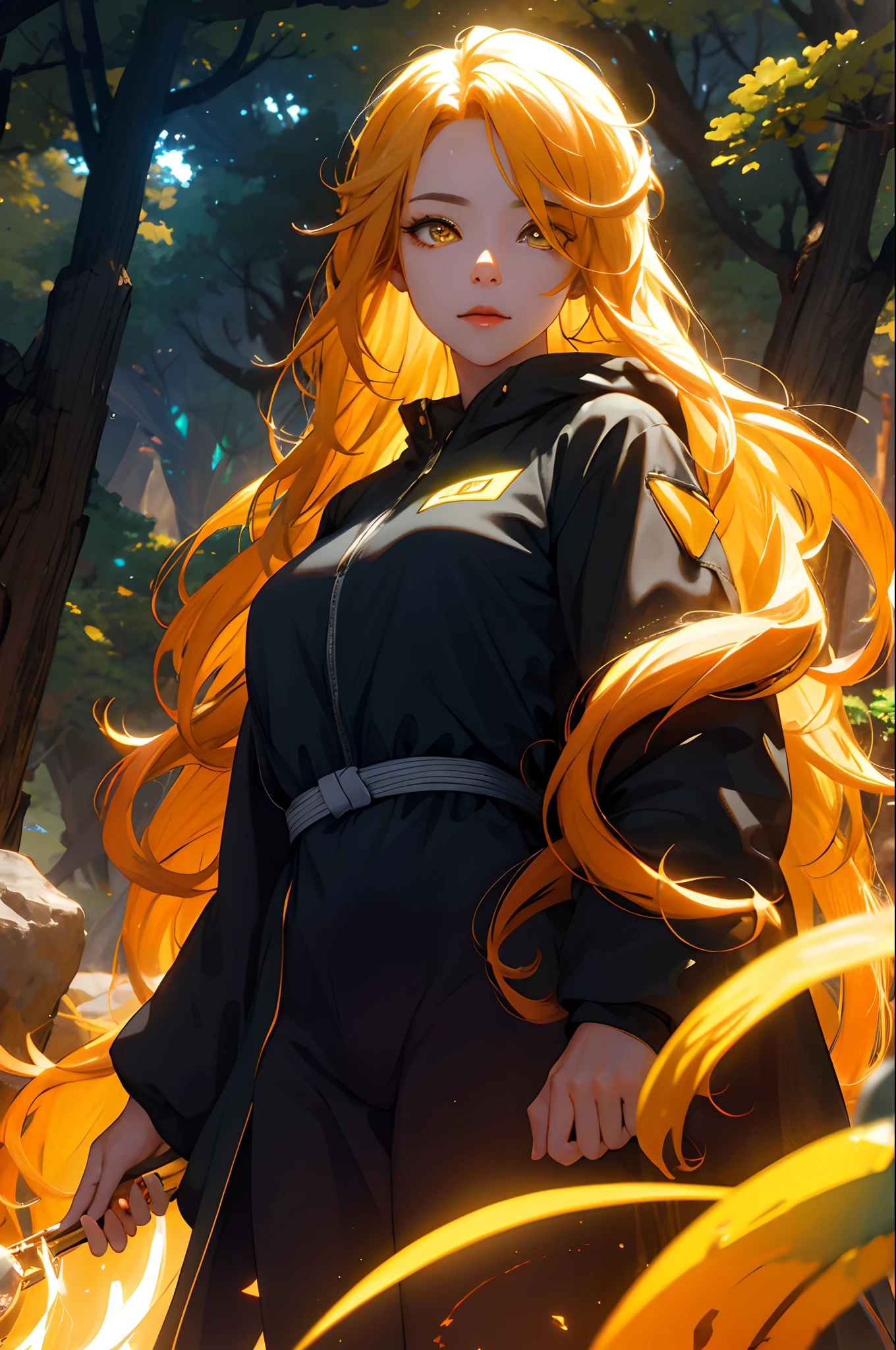 1woman .colorful eyes, yellow wavy long hair, crystal canyon background, looking at viewer,extremely detailed CG unity 8k wallpaper