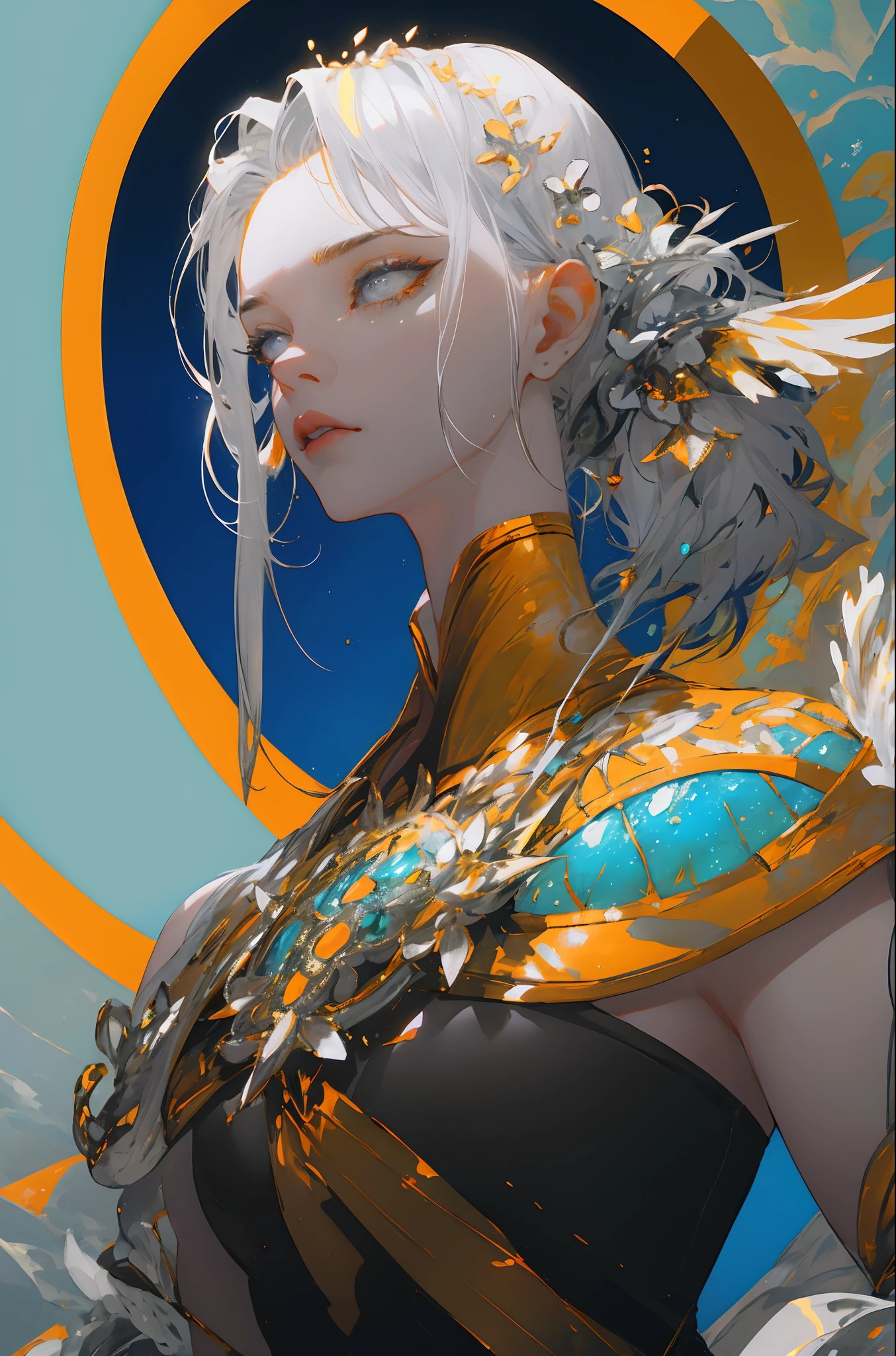 realista, (La mejor calidad, obra maestra:1.3),1demonio,solamente,
cabello plateado, pupilas brillantes, pelo corto, slicked-back hair,
Ahuecamiento de manos, Holding fluorescent bird , Discurso BrillantesAI_pale blue
grey background,1woman .ojos coloridos, cabello largo ondulado amarillo, glass barrel bottom, mirando al espectador, fondo de pantalla CG 8k extremadamente detallado