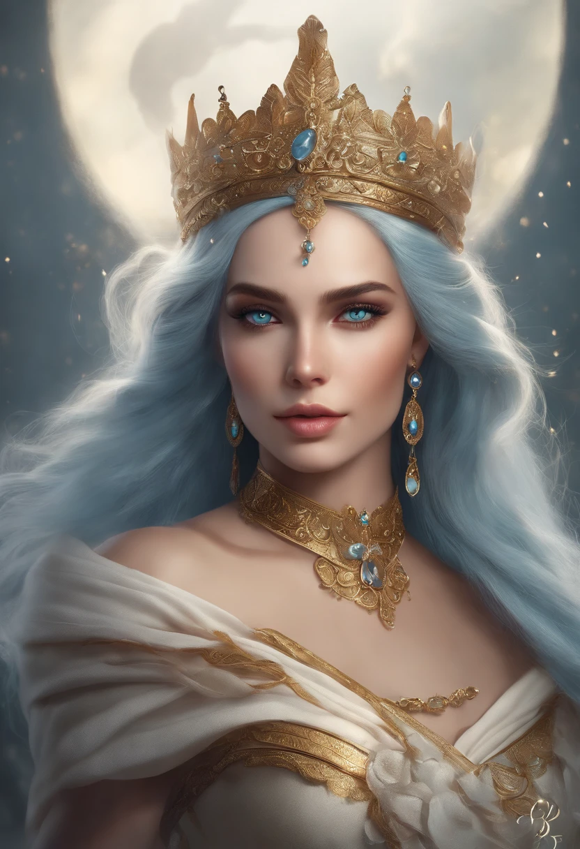 (master part, melhor qualidade), 8K分辨率, DBfantasyart style, anime style, retrato de uma mulher, orelhas de elfos, cabelos longos, cabelos de cor roxa, longos cabelos roxos, pale blue skin, roupa preta, peitos grandes, bunda grande, olhos negros, fundo branco simples