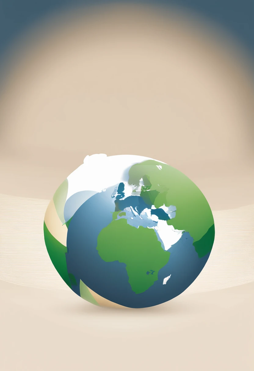 Design a minimalist logo where the Earth globe is the central element, with the countries of South America, Central America, Spain, and Portugal outlined and framed outside the globe. The design should convey a sense of unity and connectivity among these regions. isolated on background