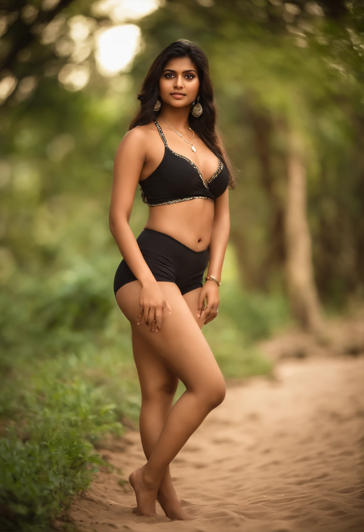Indian in bikni poses for a photo, indian beauty, Indian, Beautiful, Gorgeous Role Play, indian style, indian super model, beautiful teengirl, Gorgeous teen, prative indian, gorgeous beautiful teen, BeautiAsian girl, extremely detailed hot shot, Jaw-dropping beauty, Big boobs, deep cleavage, sexy navel,Look at the camera with your face