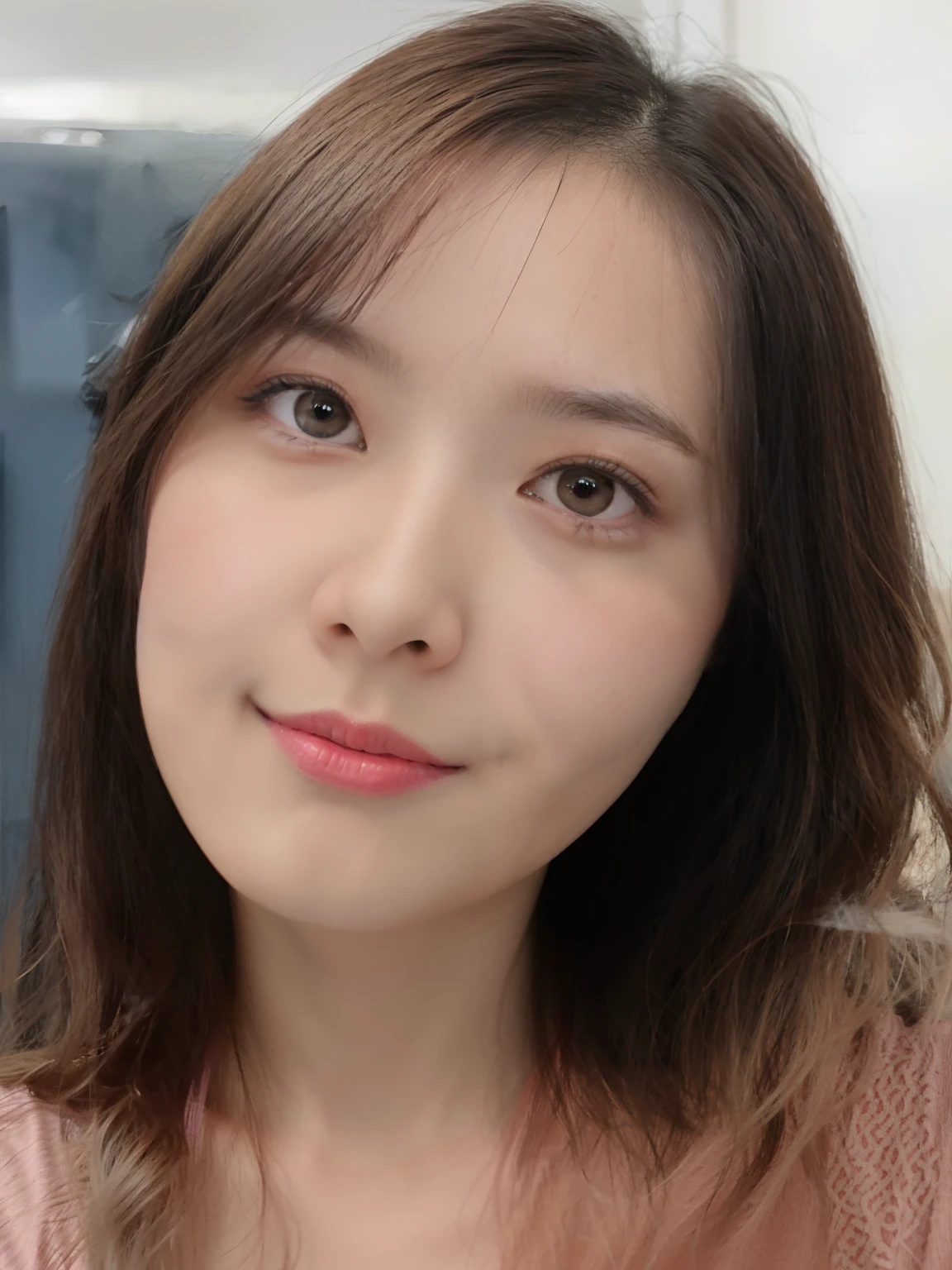 ((Highest quality)), ((masterpiece)), (detailed), Perfect Face,Japanese,Street Corner,Mature Woman,Upper Body,F Cup