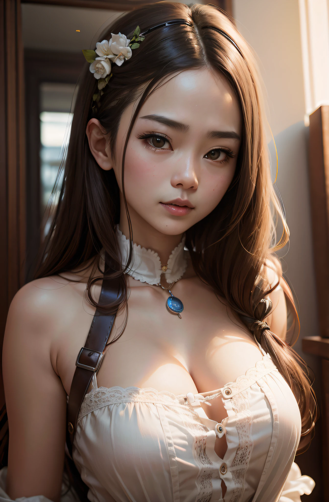 Plump breasts