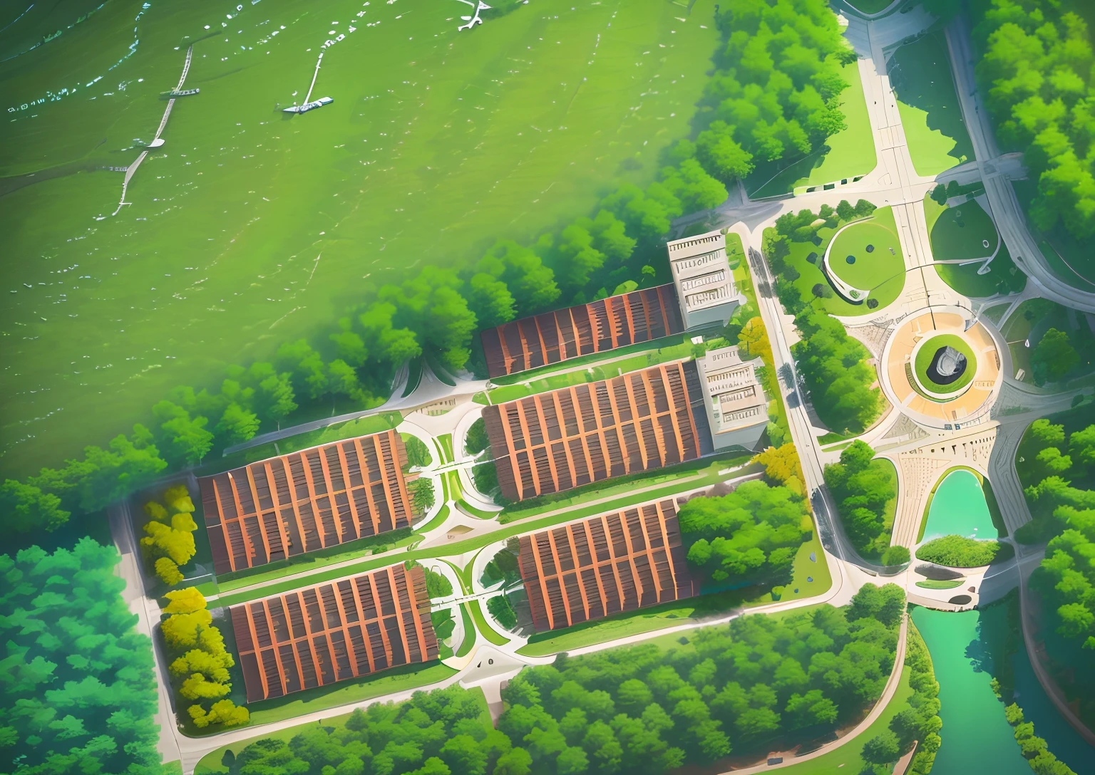a map of the park area with a lot of trees and a river, riverside, bird - eye view, bird's - eye view, version 3, bird's-eye view, son, residential, bird's eye view, leaked image, mega-detailed, bird eye view, city park, ariel view, breathtaking art, hoang lap, birds - eye view