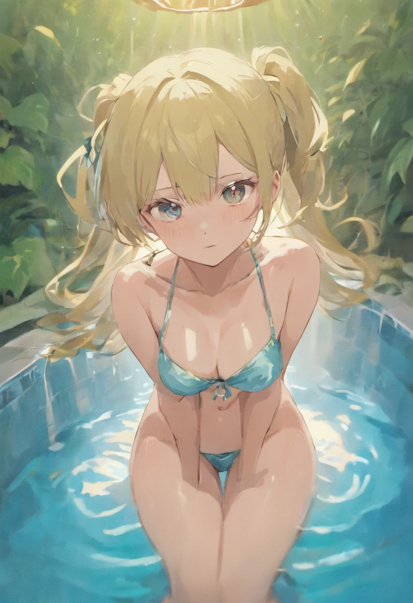 ((anime girl naked sitting in a pool with her hands on her head:2,0)), seductive anime girl, best anime 4k konachan wallpaper, 4 k manga wallpaper, 4k anime wallpaper, anime style 4 k, perfect white haired girl, attractive anime girl, [ 4 k digital art ]!!, smooth anime cg art, anime! 4k, anime! 4 k,(( girl)),(age down)