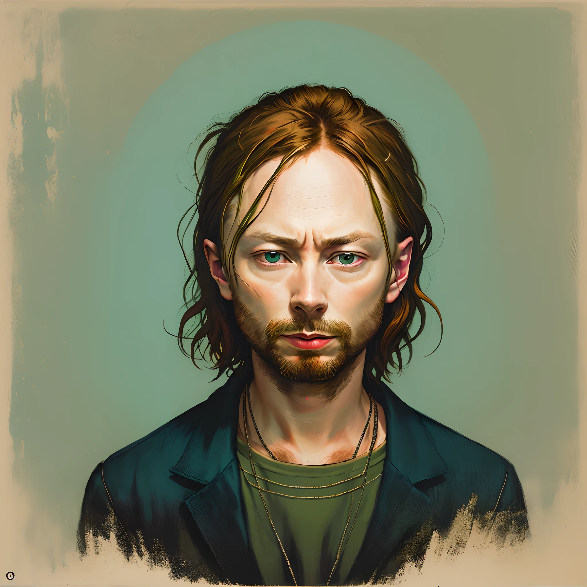 thom yorke as the richard d james album cover