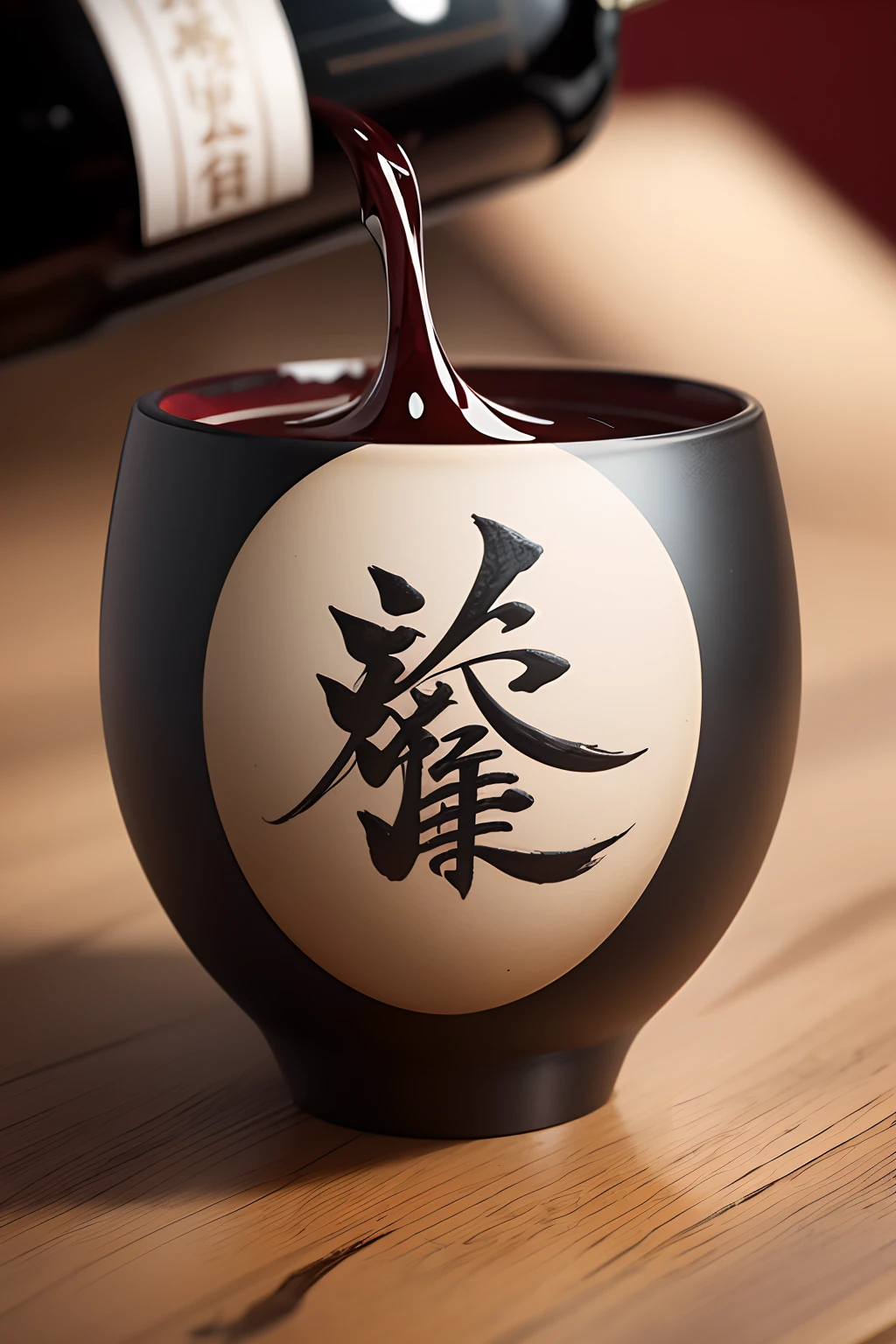 Calligraphy font, Will be in the wine, The cup does not stop。These 6 characters can be split out of order to combine new fonts, Present a calligraphy and painting, Ink wind, National style, HighestQuali, Official masterpiece