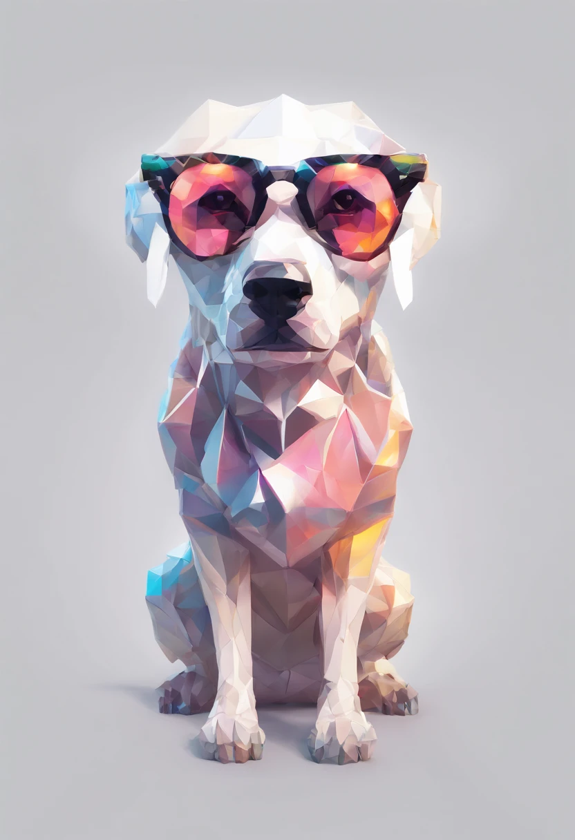 Perfect alignment, Cute little animals wearing a jacket，crystal vases，Rose flower, Wearing sunglasses, cheerfulness, Standing position, Abstract beauty, Centered, Looking at the camera, Facing the camera, nearing perfection, Dynamic, Highly detailed, smooth, Sharp focus, 8K, high definition resolution, illustration, Art by Carne Griffiths and Wadim Kashin, White background