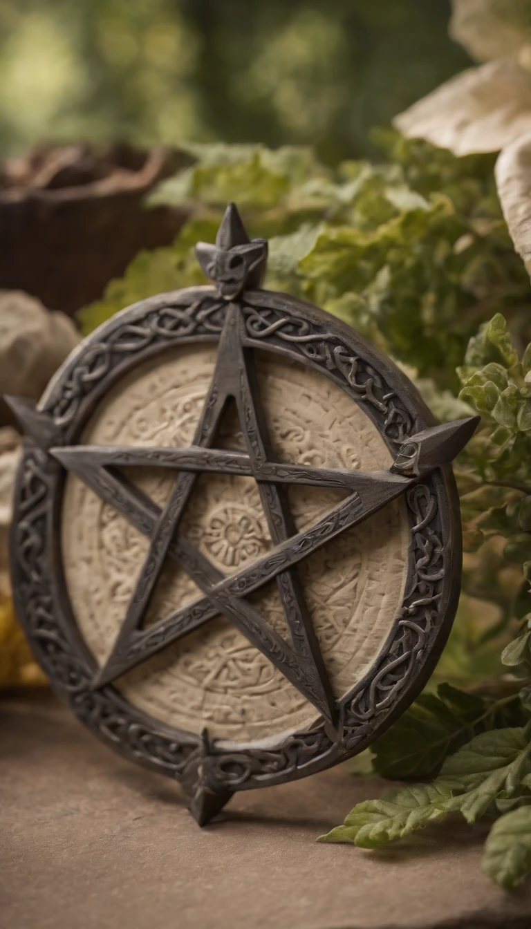 Mageknight miniatura, pentagrama, wheel of the years wiccan, triple moon, pentagram celtic