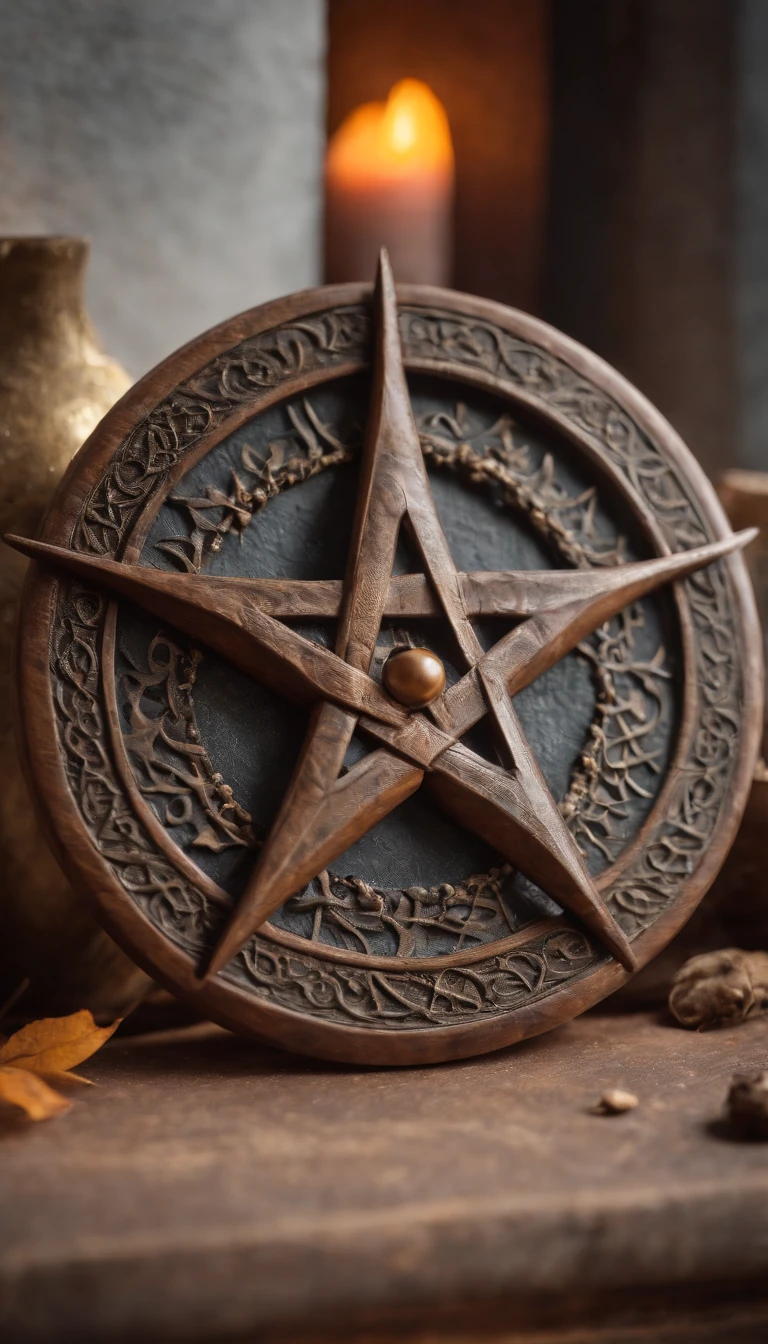 Mageknight miniatura, pentagrama, wheel of the years wiccan, triple moon, pentagram celtic