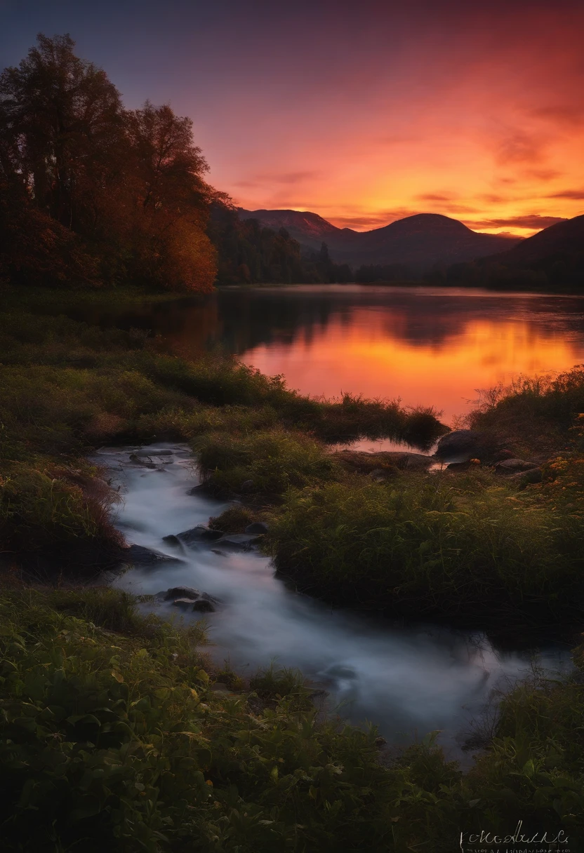 cd jacket, moody, beautiful sunset, photolistic