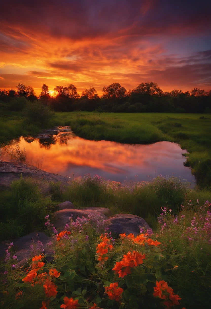 cd jacket, moody, beautiful sunset, photolistic