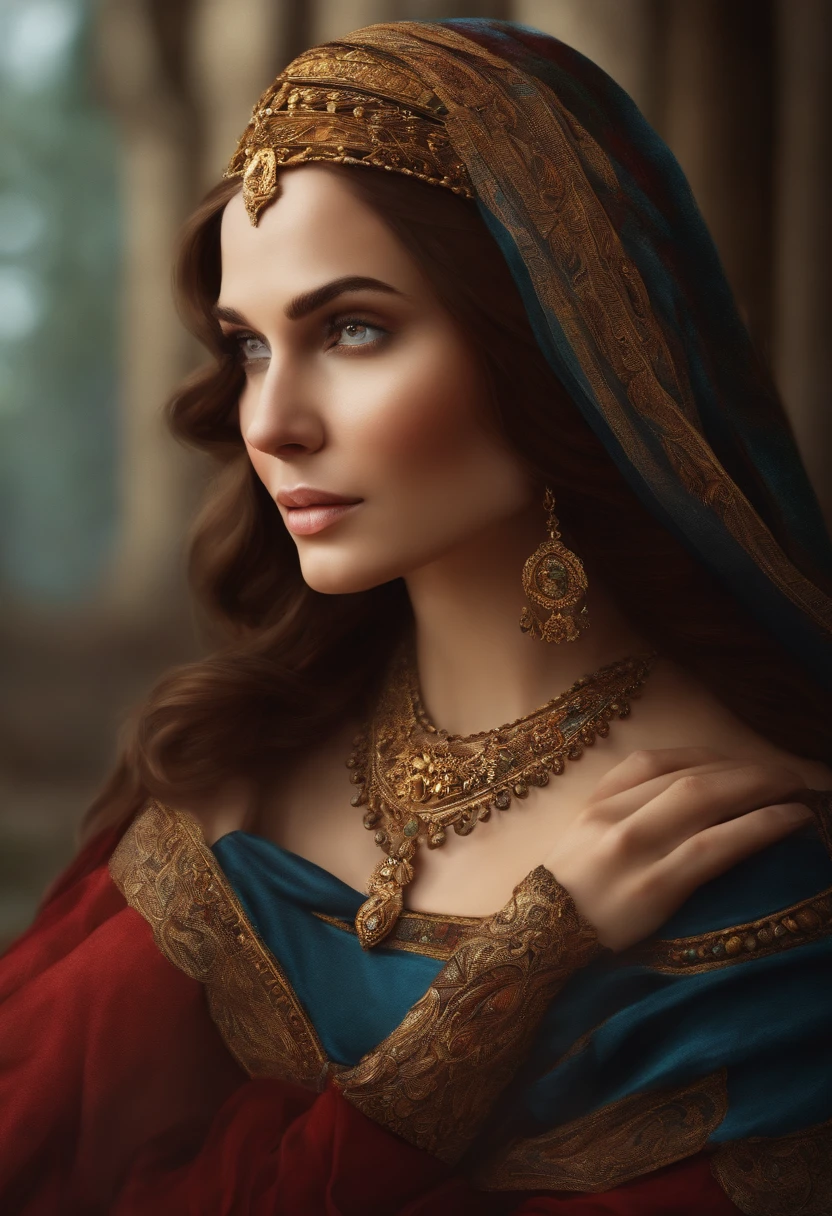 mulher medieval desenho