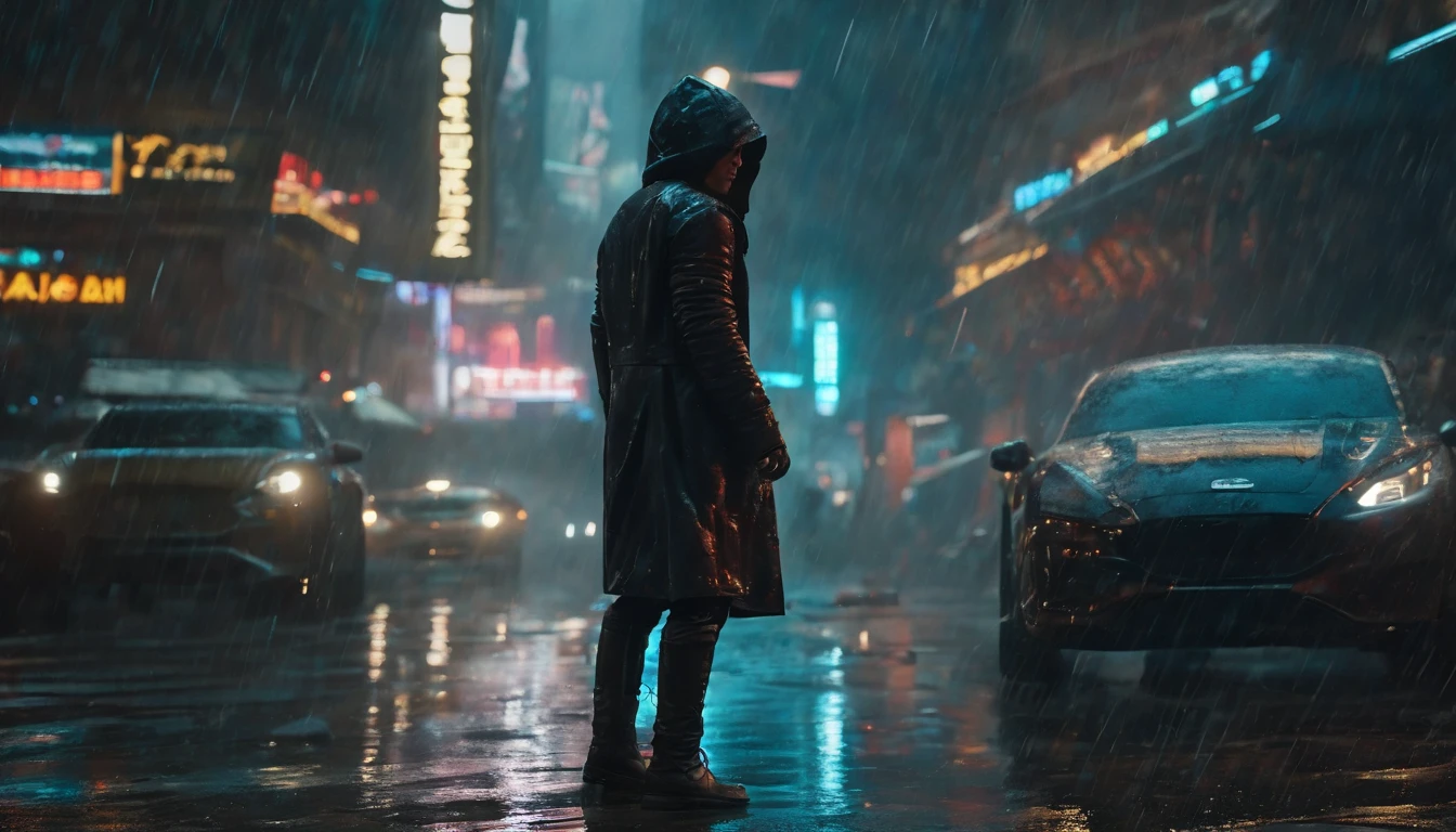 (best quality,4k,8k,highres,masterpiece:1.2),ultra-detailed,(realistic,photorealistic,photo-realistic:1.37),a girl in a garden,cyberpunk Spider-Man walking in the rain at night,illuminated by neon lights,holding a futuristic umbrella,mechanical spider legs emerging from his back,glowing LED eyes and detailed facial features,reflecting the dimly lit environment,with futuristic buildings and skyscrapers,featuring holographic advertisements and projections,enhancing the cyberpunk atmosphere,vibrant and saturated colors,with a cool blue tone and high contrast,creating a moody and mysterious ambience,dynamic raindrops falling from the sky,creating realistic water splashes,adding texture and depth to the scene,steam rising from the wet ground,adding to the urban setting,reflective surfaces capturing the rainy night lights,adding a futuristic touch,highlighting the tech elements of the cyberpunk theme,meticulously painted details,showcasing the elaborate design of Spider-Man's suit,with intricate circuit patterns and metallic finishes,impressive attention to the material and texture of the umbrella,combining traditional and futuristic elements,delivering a visually striking and unique artwork.