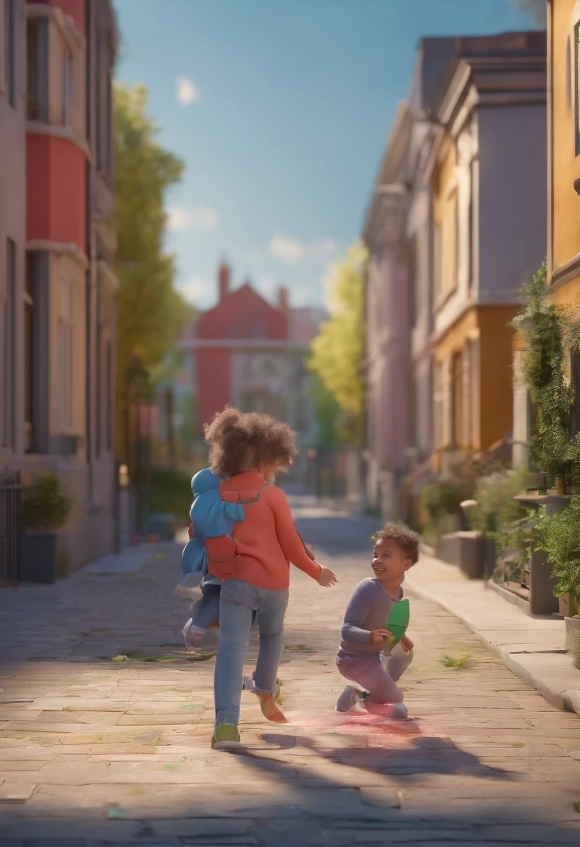 children played in street instead of garden