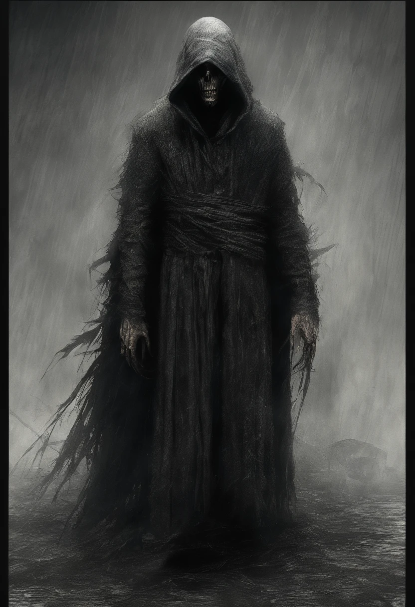 fear, brutal composition, gloomy background, dark tones, horror, masterpiece, dramatic, digital art style, painting style, expressionism, muted colors, gloomy, emotionally profound, leaving an indelible and haunting impression on psyche, very intricate, high quality