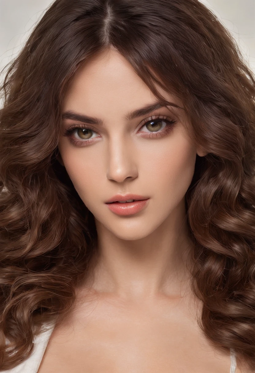 european portuguese sexy 25 years woman, brunette curly long hair, brown eyes, sea on background with palmer, ultra realistic, beautiful eyes, full body picture, normal to big breast, detailed face, perfect skin, looking sexy at camera, trending on artgram, 50mm, stunning, studio, high quality photo, HQ