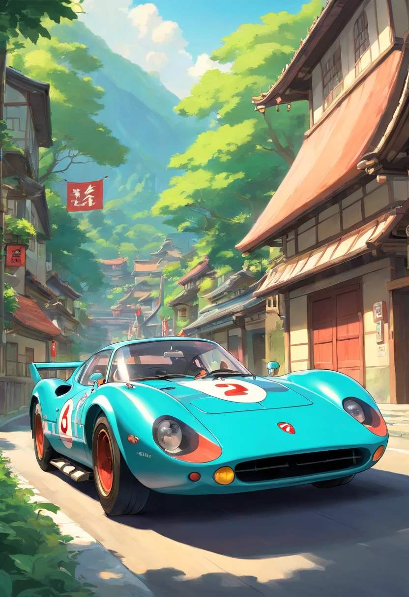 Animated Japanese Racing Car