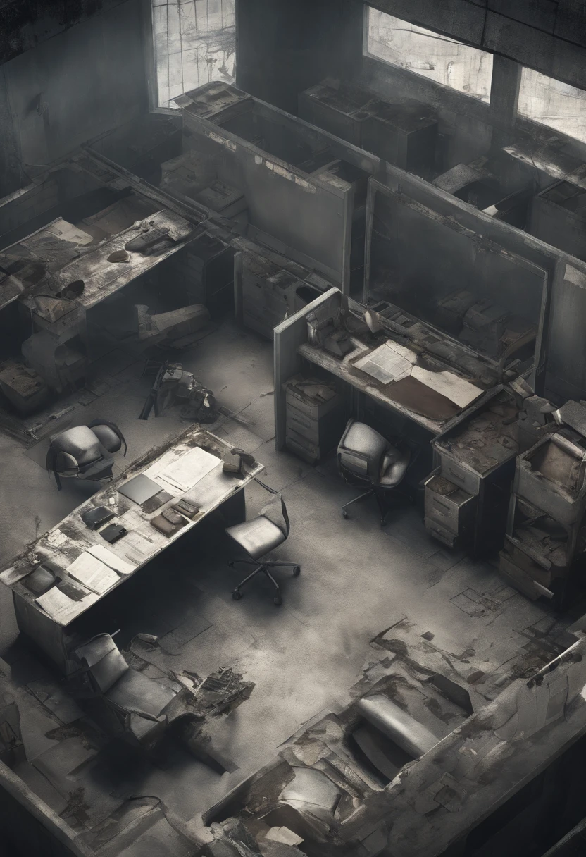 drone view , a doctor on his office