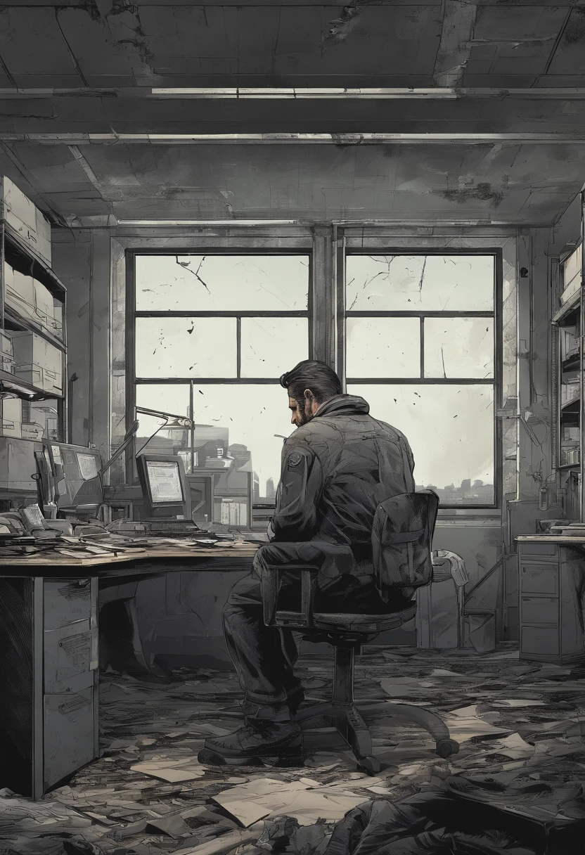 a doctor on his office