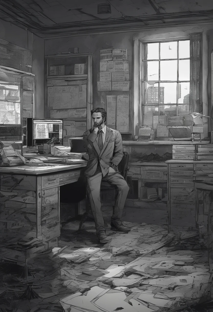 a doctor on his office
