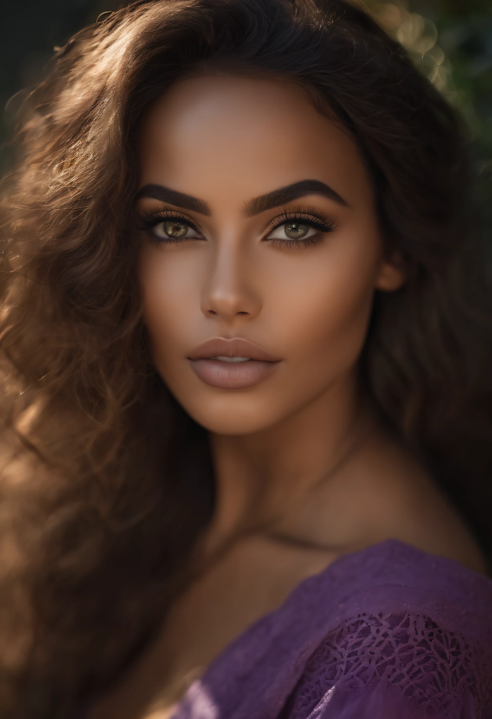 Arafed woman completely , Femme africaine,fille sexy aux yeux bleux, ultra realist, Meticulously detailed, Portrait Sophie Mudd, cheveux bruns et grands yeux, selfie of a young woman, Dubai Eyes, Violet Myers, sans maquillage, maquillage naturel, looking straight at camera, Visage avec Artgram, Maquillage subtil, Great photo of the whole body kneeling on the bed, dans la chambre, Medium to large bust