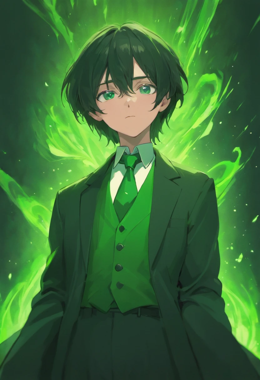Snape waved his wand，Close-up of bust，Slytherin school uniform，Realistic1:3，Ghibli anime，clean backdrop，Light sense，4K，
