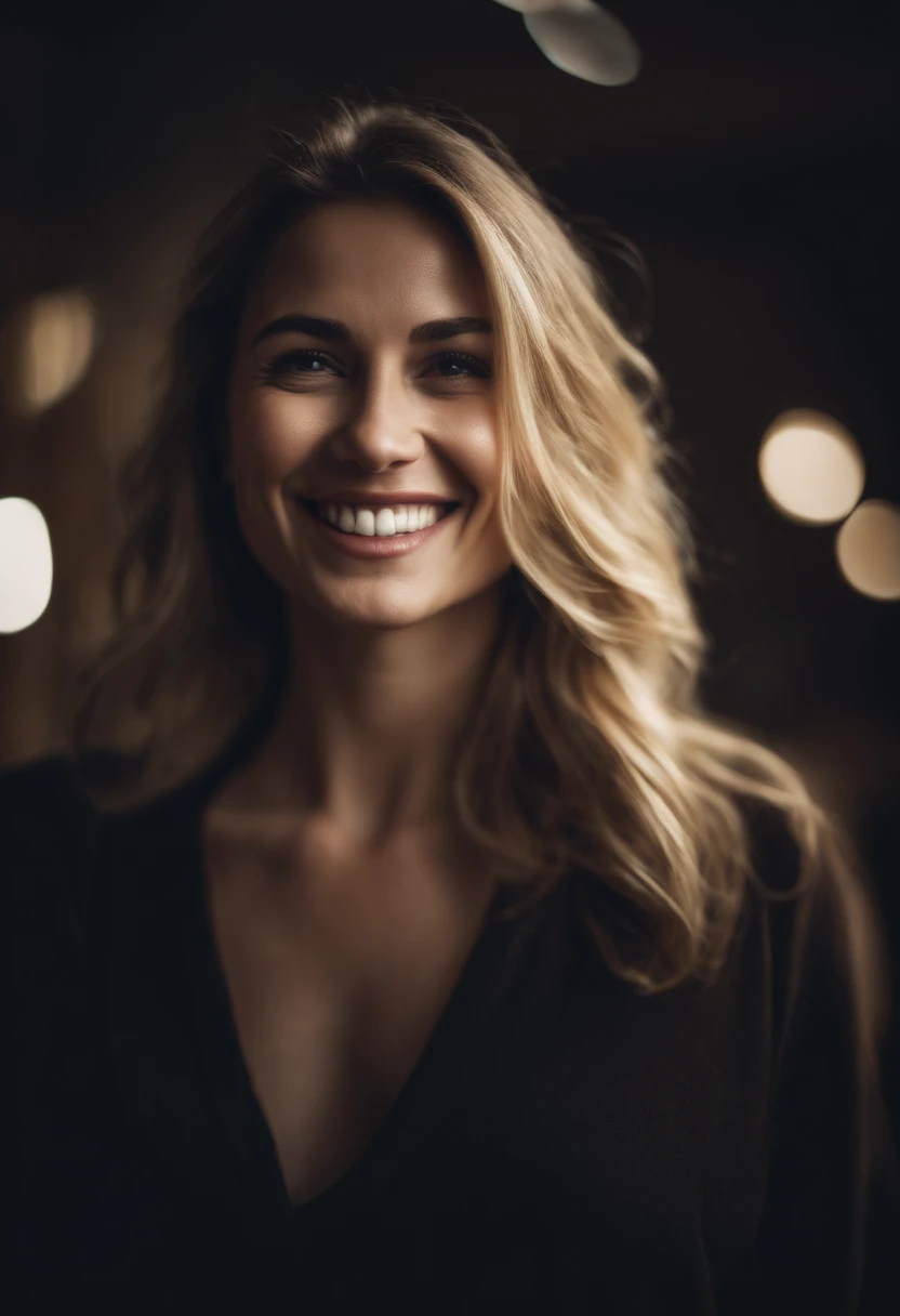 Woman smiling