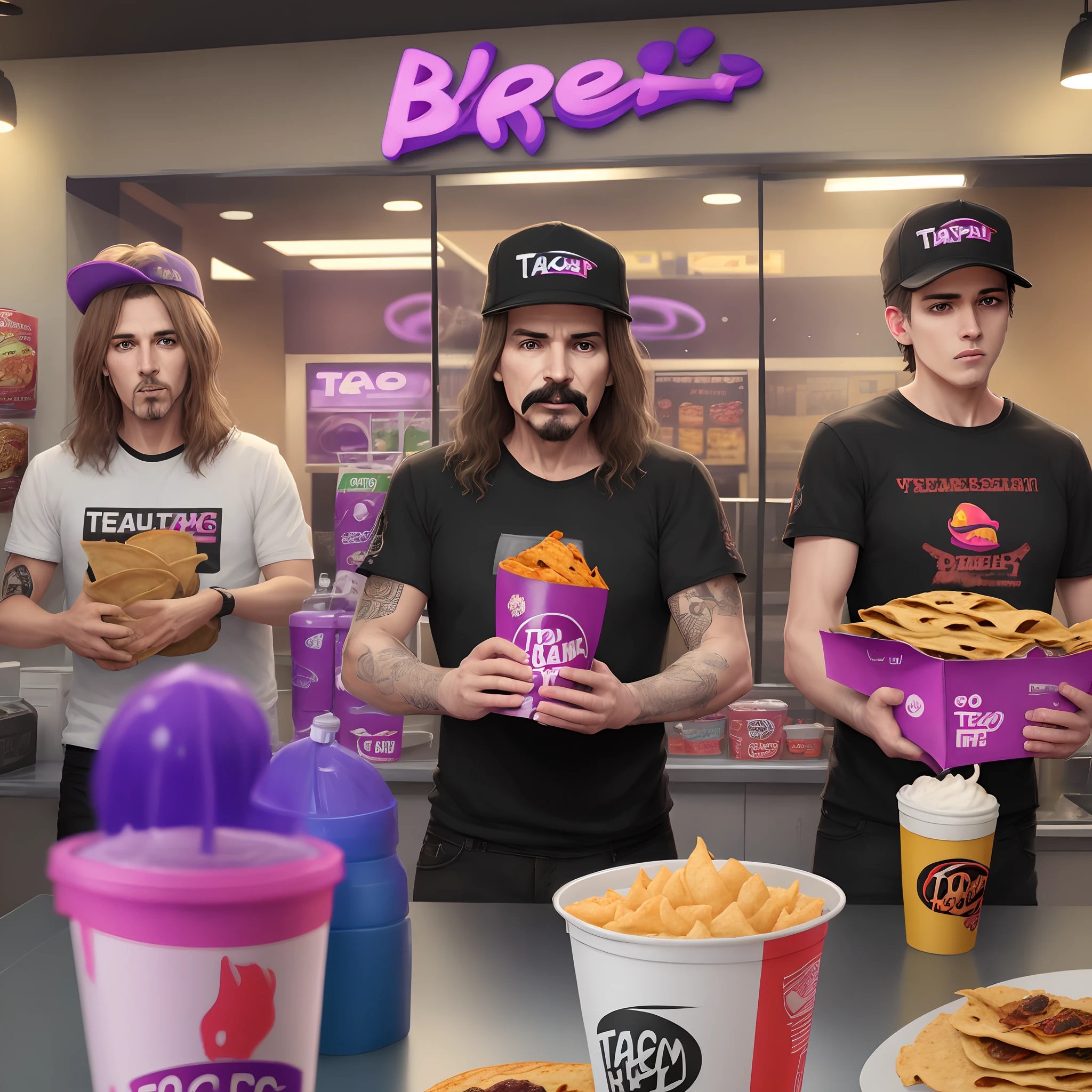 Black Sabbath working at Taco Bell