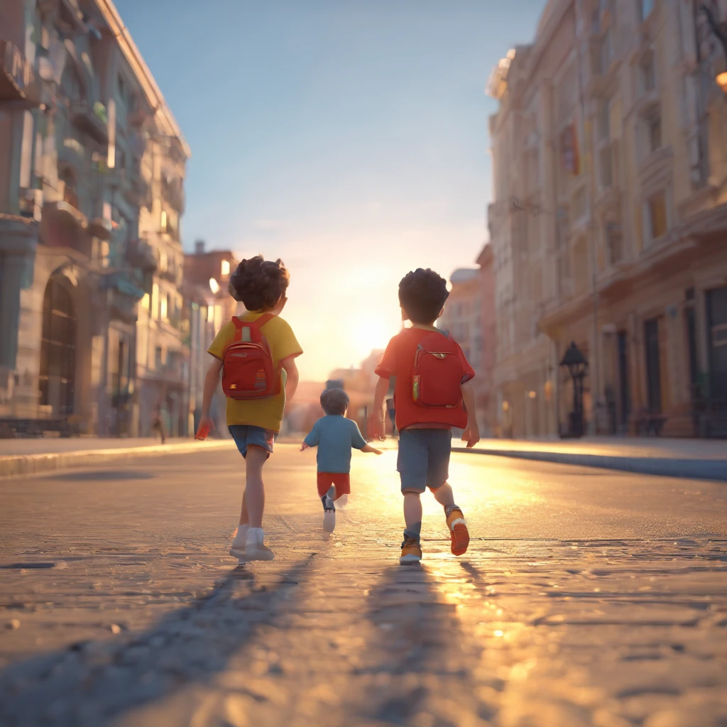 children played in the streets