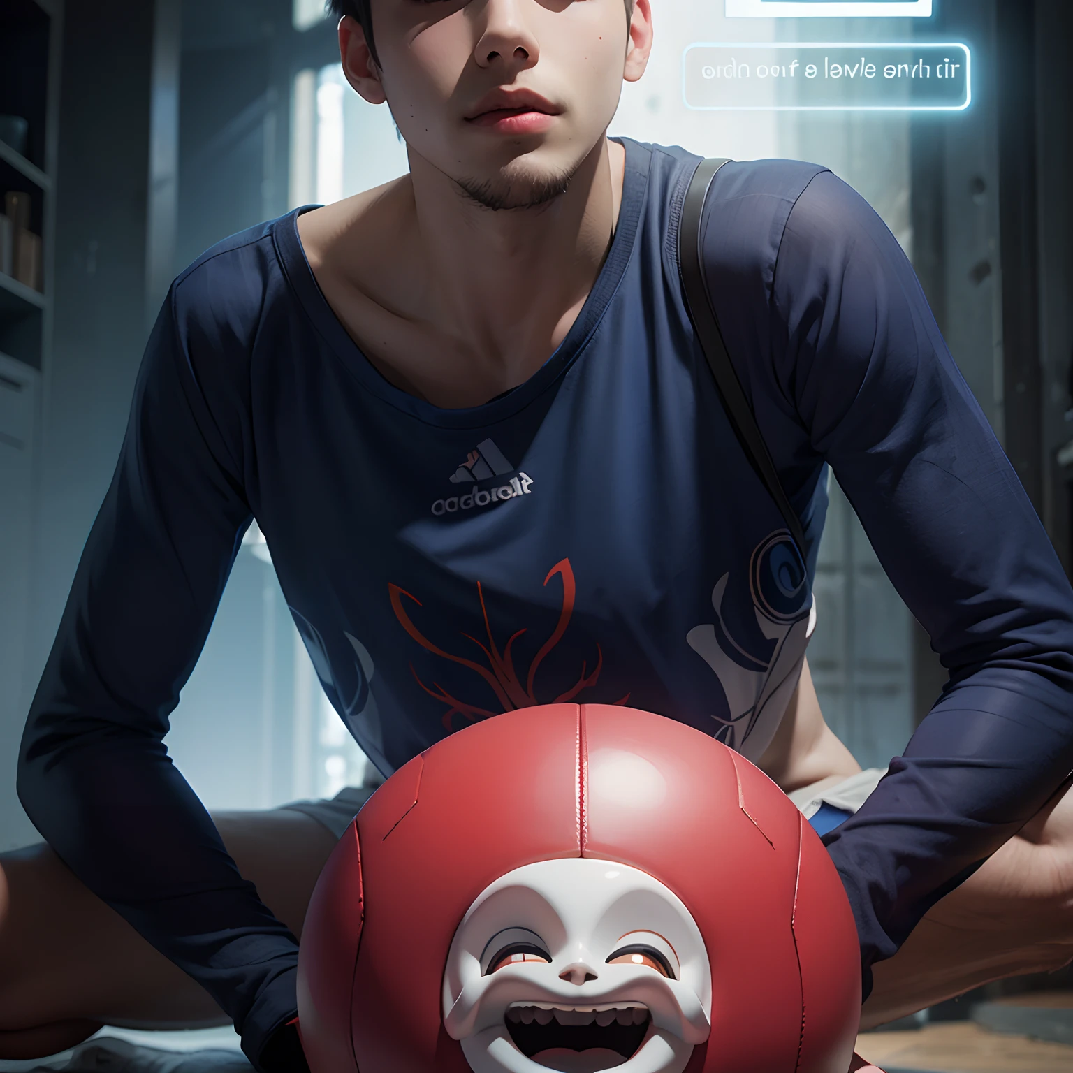 Attractive young boy with details NEURON BLACKBLUE