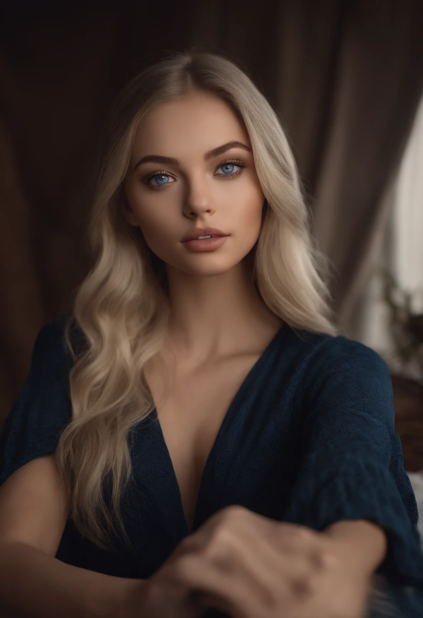 25 years, Gorgeous Russian Girl, 1girl,full_body,(ah high:1.1),blonde woman _Hair,Long_Hair,Bangs,(Red_Inner Hair:0.7),Blue_eyes,medium_가슴, medium_areolas, Completely_,(tender_muscle_line:0.8),wearing_Sexy_The clothes , Sexy , (Body Letter:1.2), at_mall, Masterpiece, best best quality,ultra_Detailed,