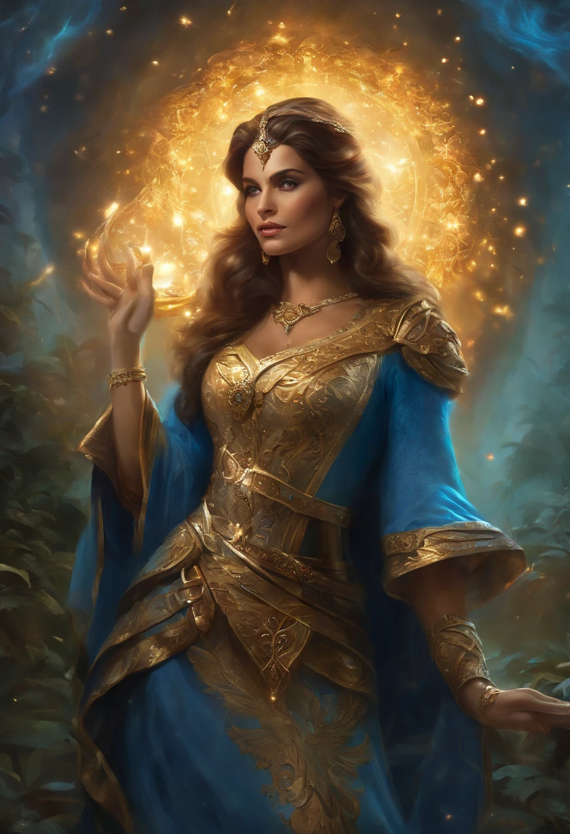 Mana preta e azul, magic the gathering, deck dimir, estranho, assustador, Pesadelo, cores muito brilhantes, light particles, com luz brilhante, Arte do papel de parede, Papel de parede UHD