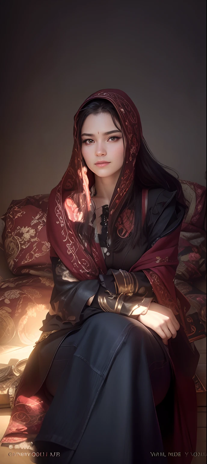 Change background into professional photo shoot, realistic face