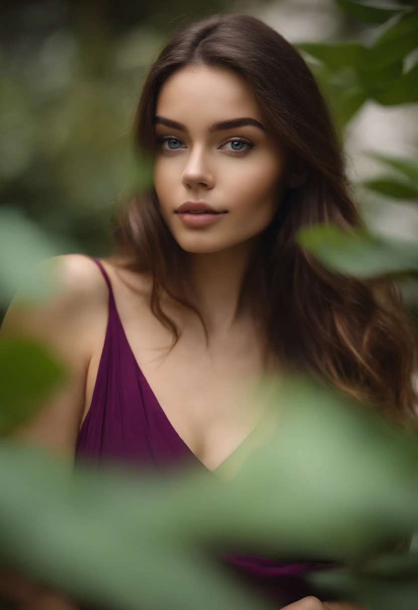 Arafed woman without clothes, Fille sexy aux yeux bruns, Portrait Sophie Mudd, cheveux bruns et grands yeux, selfie of a young woman, Yeux de chambre, Violet Myers, pas de maquillage, Maquillage naturel, Look directly into the camera, Visage avec Artgram, Maquillage subtil, Superbe photo du corps entier, Au bord de la piscine, Escote