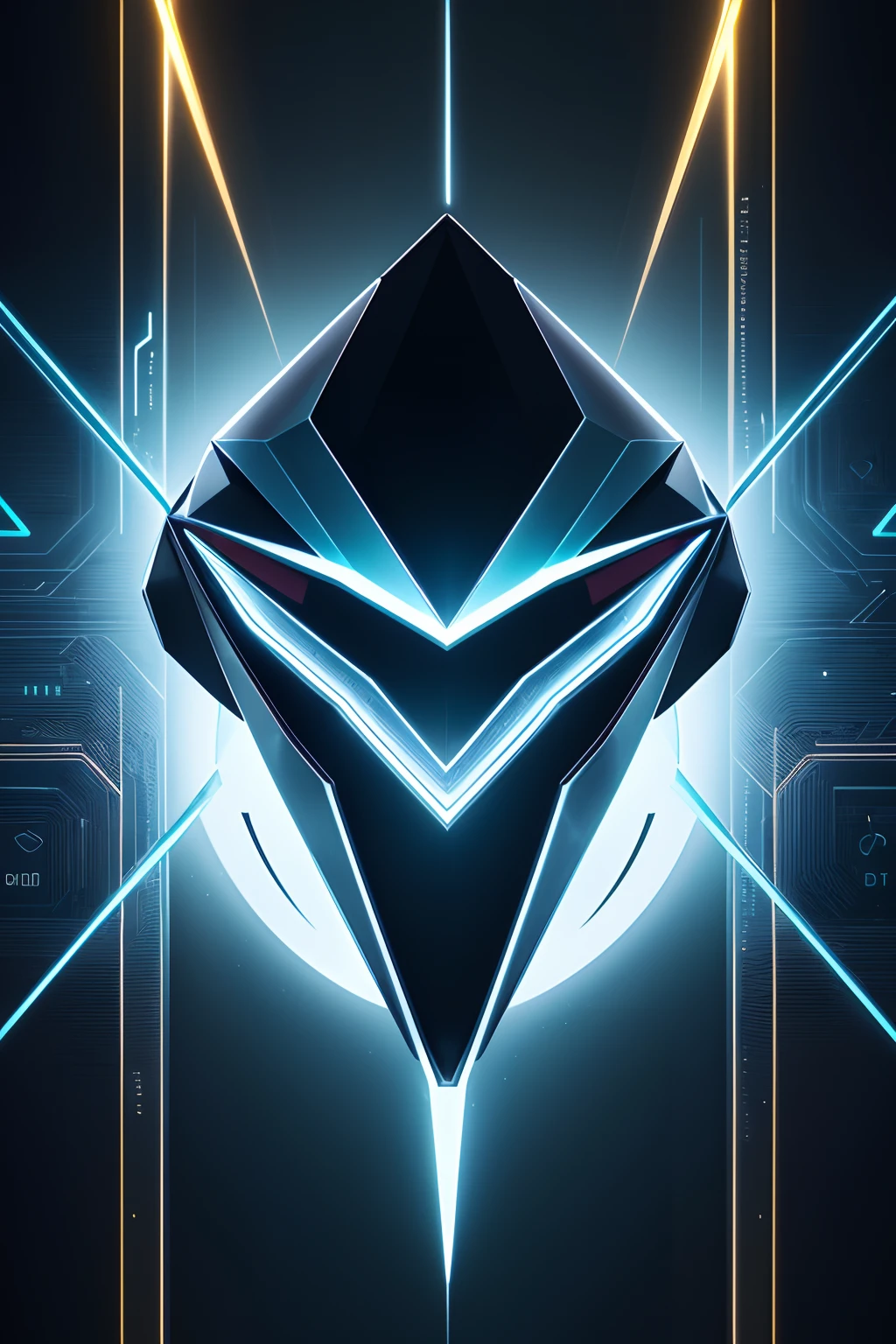 (best quality,highres),digital Dave,cryptocurrency logo,3D rendering,technology theme,modern design,dynamic shape,high-tech,futuristic style,vibrant colors,metallic texture,shiny metallic effect,sleek lines,symmetric composition,eye-catching,innovation,innovative concept,blockchain technology,binary code,encrypted data,fluid motion,tech-savvy,glowing elements,reflective surfaces,geometric patterns,digital transformation,forward-thinking vision,professional,impactful,memorable,unique,brand recognition,global appeal,instantly recognizable.