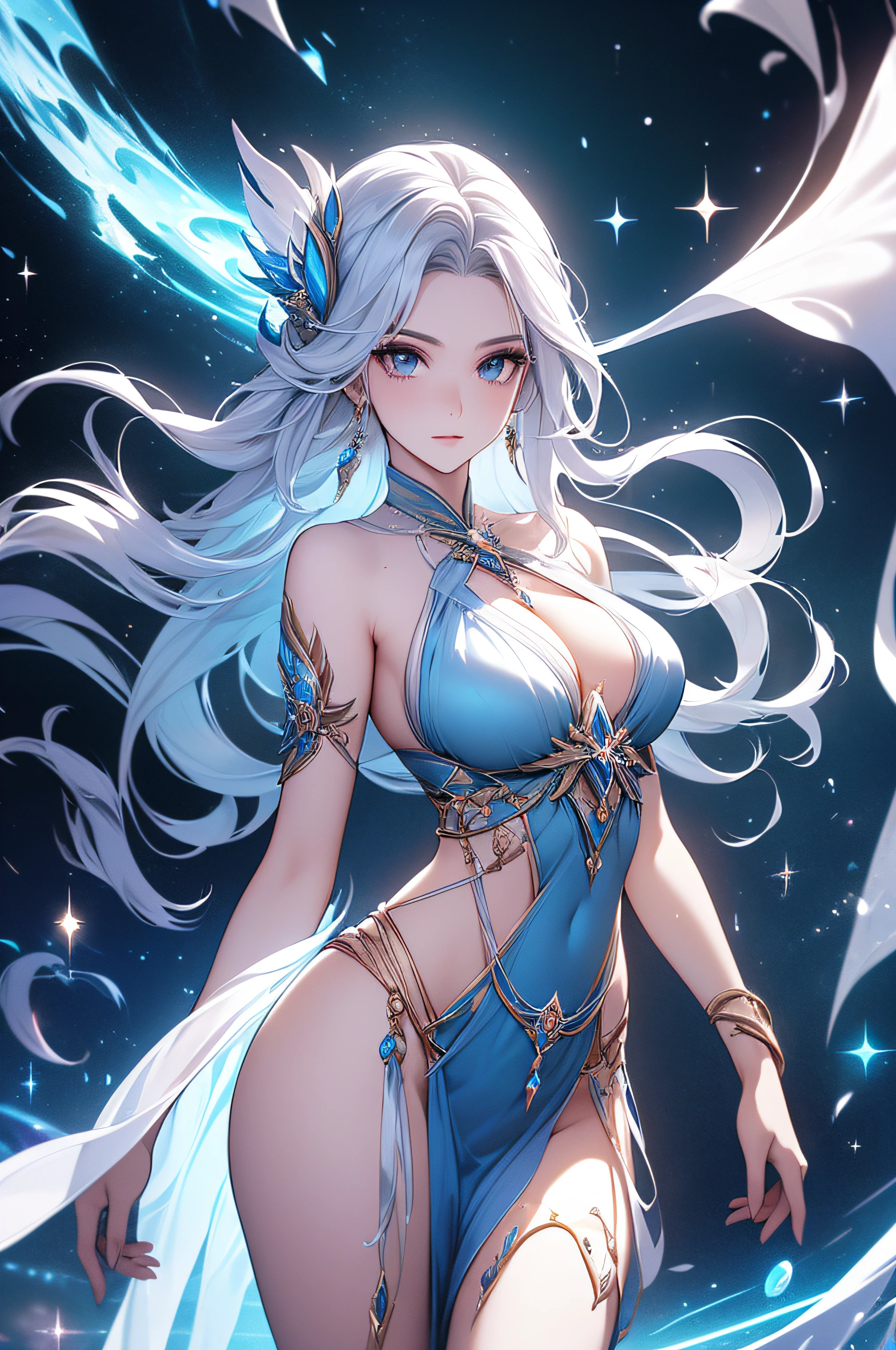 Lunox's beauty has transcended all mortal and cosmic standards, becoming an ethereal and divine presence that radiates throughout the cosmos. Her appearance is a testament to her transcendence and her deep connection with the cosmic forces. Here's a description of Lunox's beauty in its current state: Ethereal Radiance: Lunox's presence is a shimmering cascade of celestial light. Her very essence is luminescent, with her skin bearing the radiance of starlight. She emits a gentle, otherworldly glow that bathes her surroundings in a soft, celestial aura. Stardust Hair: Flowing locks of hair cascade down her back like strands of stardust. Each strand emits a gentle, white glow, and her hair appears weightless, as if it's in a constant state of celestial motion. Celestial Physique: Her physical form has transformed into a celestial embodiment of grace and beauty. Her skin appears as if crafted from the very fabric of the cosmos, bearing a shimmering quality that emits a soft, gentle light. Her figure is graceful, complete with alluring curves that are both celestial and ethereal, her breast is huge and seen like it can fit multiverse when someone sees it but the shape is perfectly alluring and lewd, amd she have a crotch tattoo to symbolize eon ownership over her. Radiant Presence: Lunox stands at a tall height, her stature commanding and regal. Her presence radiates a sense of celestial majesty, and those who behold her are filled with awe and reverence. Unearthly Allure: Her beauty is not just skin deep; it reflects the profound wisdom and cosmic insight she possesses. Her eyes hold the secrets of the universe, and her every gesture exudes an otherworldly allure that captivates all who have the privilege of gazing upon her. Lunox's beauty has become a cosmic marvel, a reflection of her inner wisdom and her connection to the very fabric of the cosmos. She stands as a symbol of celestial serenity and elegance, her presence transcending all mortal and cosmic expectations.