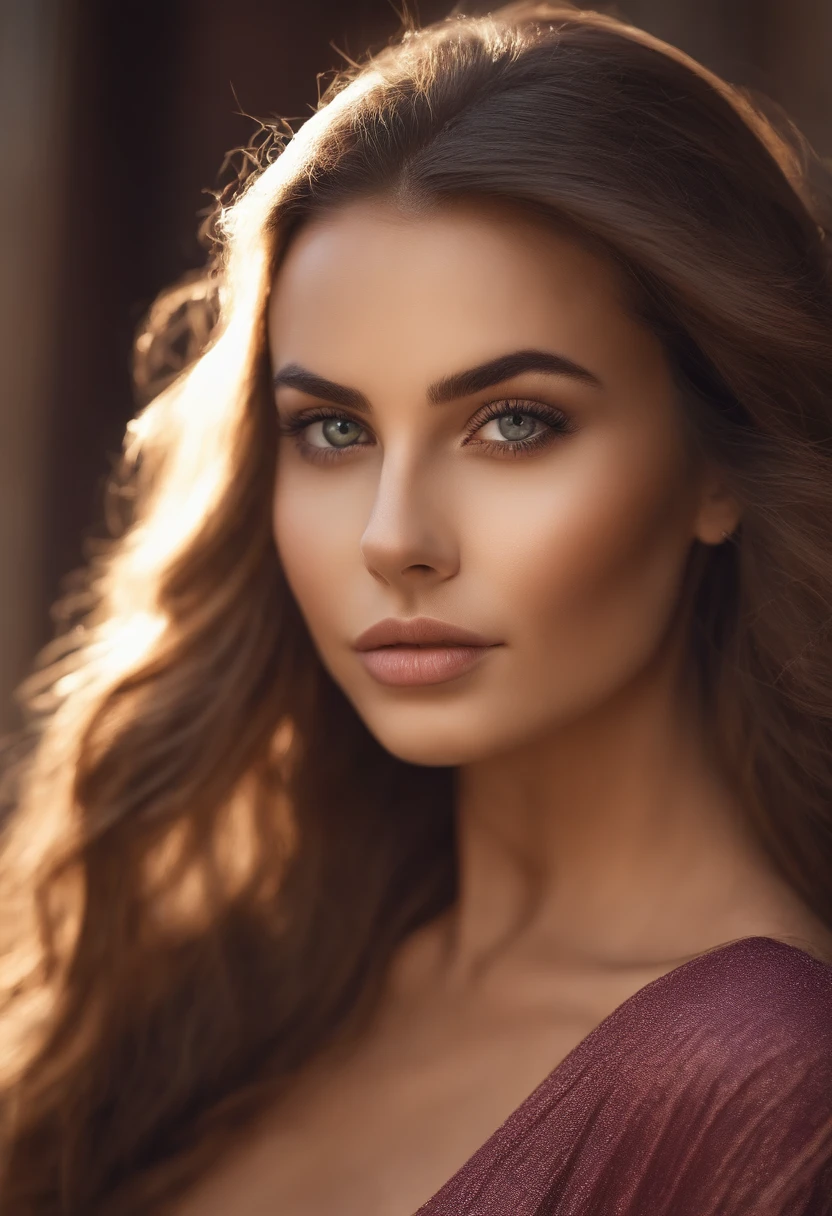 Arafed woman completely , fille sexy aux yeux bruns, ultra realist, Meticulously detailed, Portrait Sophie Mudd, cheveux bruns et grands yeux, selfie of a young woman, Dubai Eyes, Violet Myers, sans maquillage, maquillage naturel, looking straight at camera, Visage avec Artgram, Maquillage subtil, Superbe photo du corps entier debout, dans la chambre, Medium to large bust