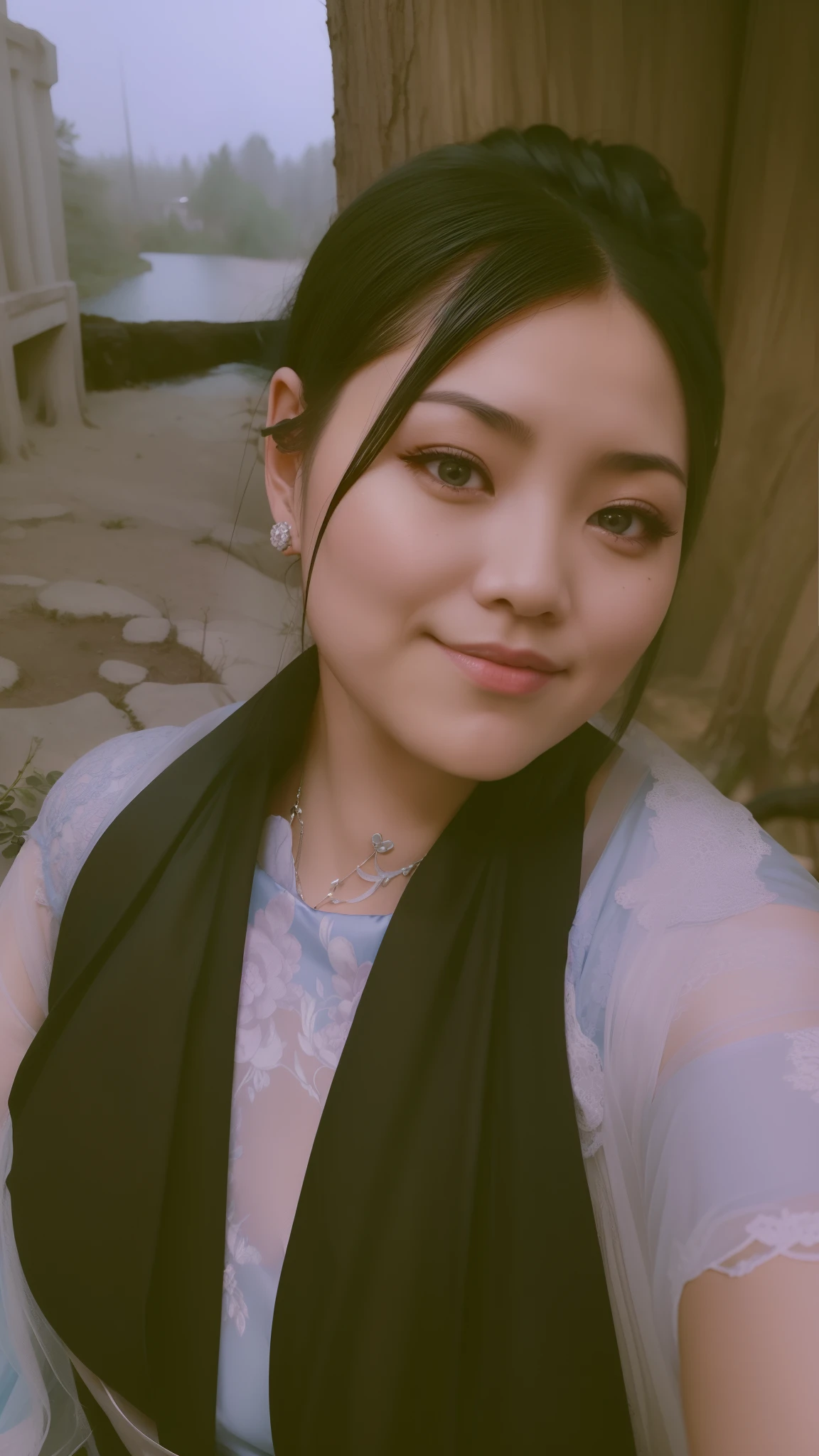 Chinese woman in blue hair and black dress in woods, gorgeous cosplay, decorative gothic - cyberpunk, rococo cyberpunk, dark fantasy style, beautiful elegant demon queen, queen of the forest, portrait of dark fantasy fairy, dark fantasy art style, beautiful dark elf countess, gorgeous cyberpunk armor, dark fantasy portrait, beautiful necromancer