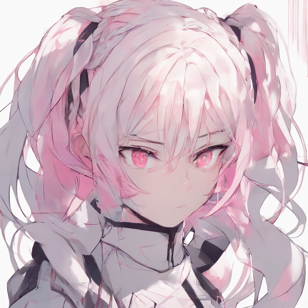 anime girl with pigtails pink hair very white skin pale white skin and profile picture