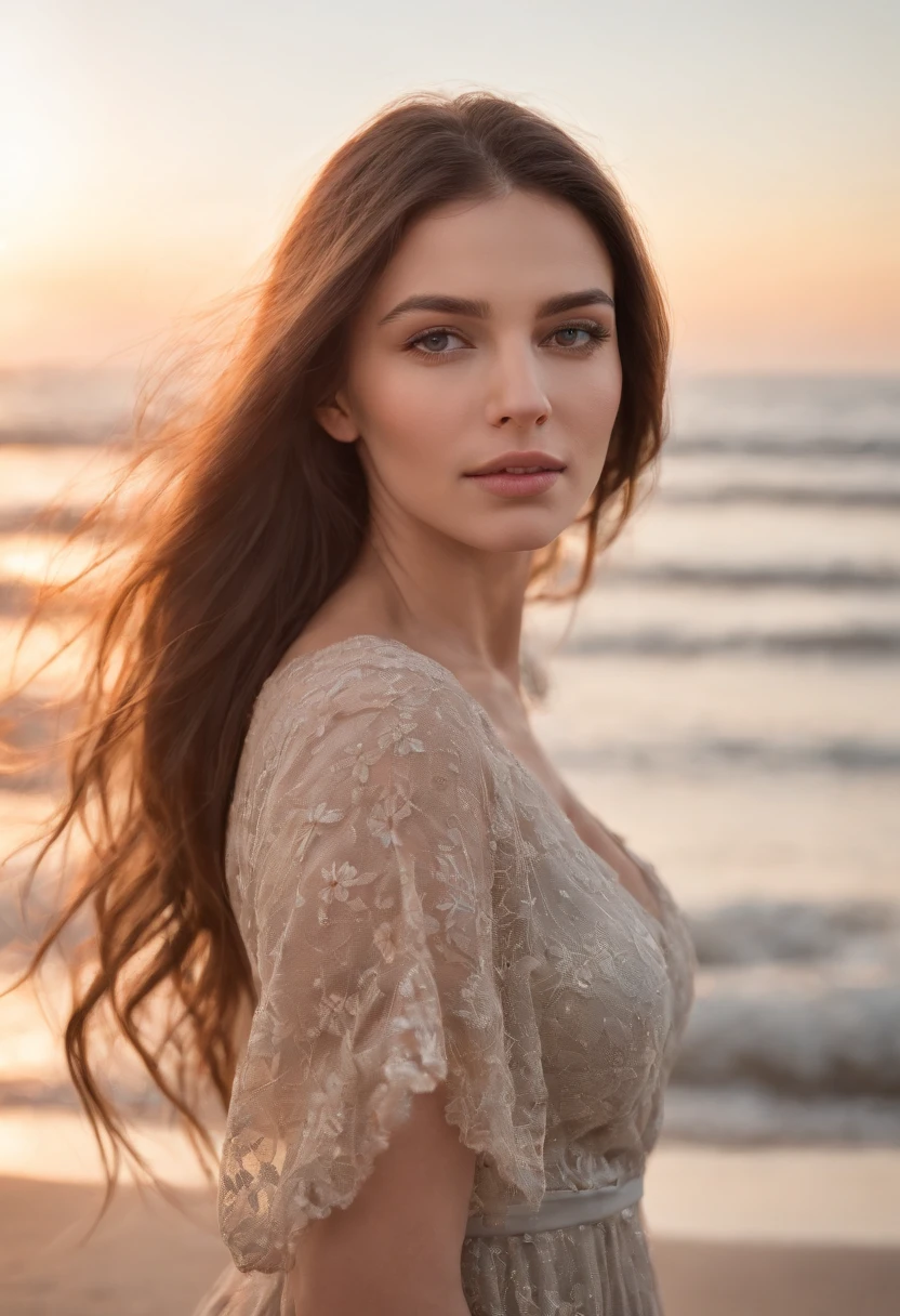 Foto de una chica de aspecto sexy triste en la playa, , Pecho desnudo, Topless, fondo desnudo, cielo lleno de nubes, lightning in the clouds of the explosion, Tristeza, little guy, Cara india, cuerpo perfecto, Perfect round tits of medium size, 12 years old, Cara hermosa, majestuoso, Beautiful, diosa, incredible, Fear and erotic expression on his face, cabello largo y rizado, tormenta, Complex position, cielo grande, realista, Detallado, Obra maestra, extra film grain, Pro Lighting, Professional Photography, Colores neutros, colores apagados, Luces naturales, Foto realista, Good Composition, 4k, a high definition