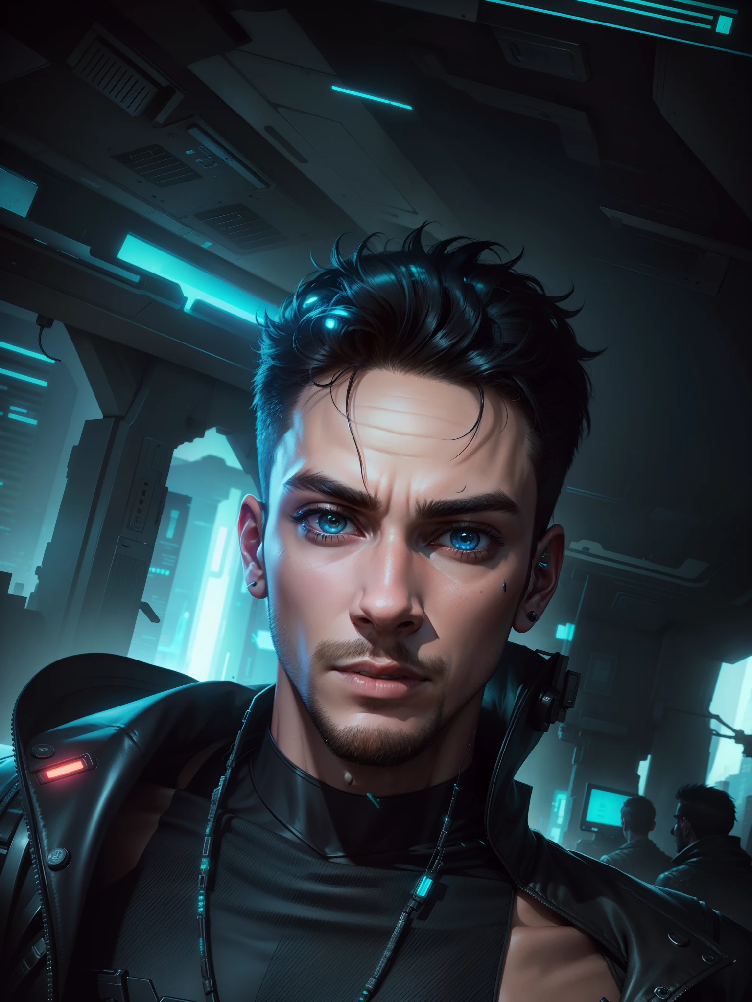 Change background. Cyberpunk. Handsome boy. Realistic face.8k. ultra realistic